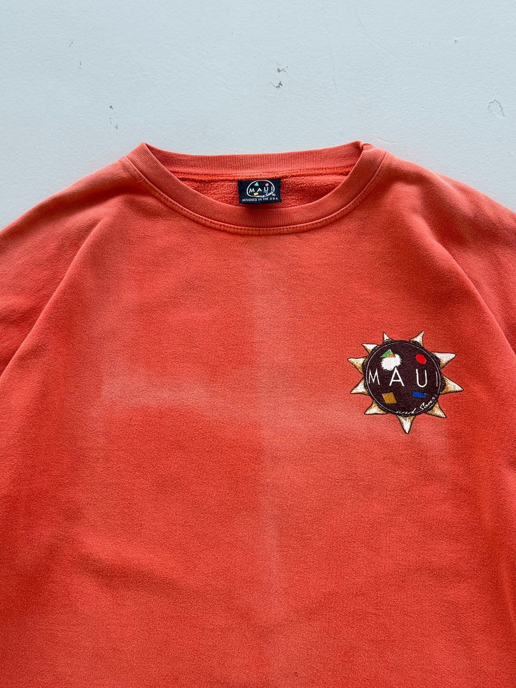 Maui and Sons Canoe Surfing 90's Vintage Sweatshirt - XL