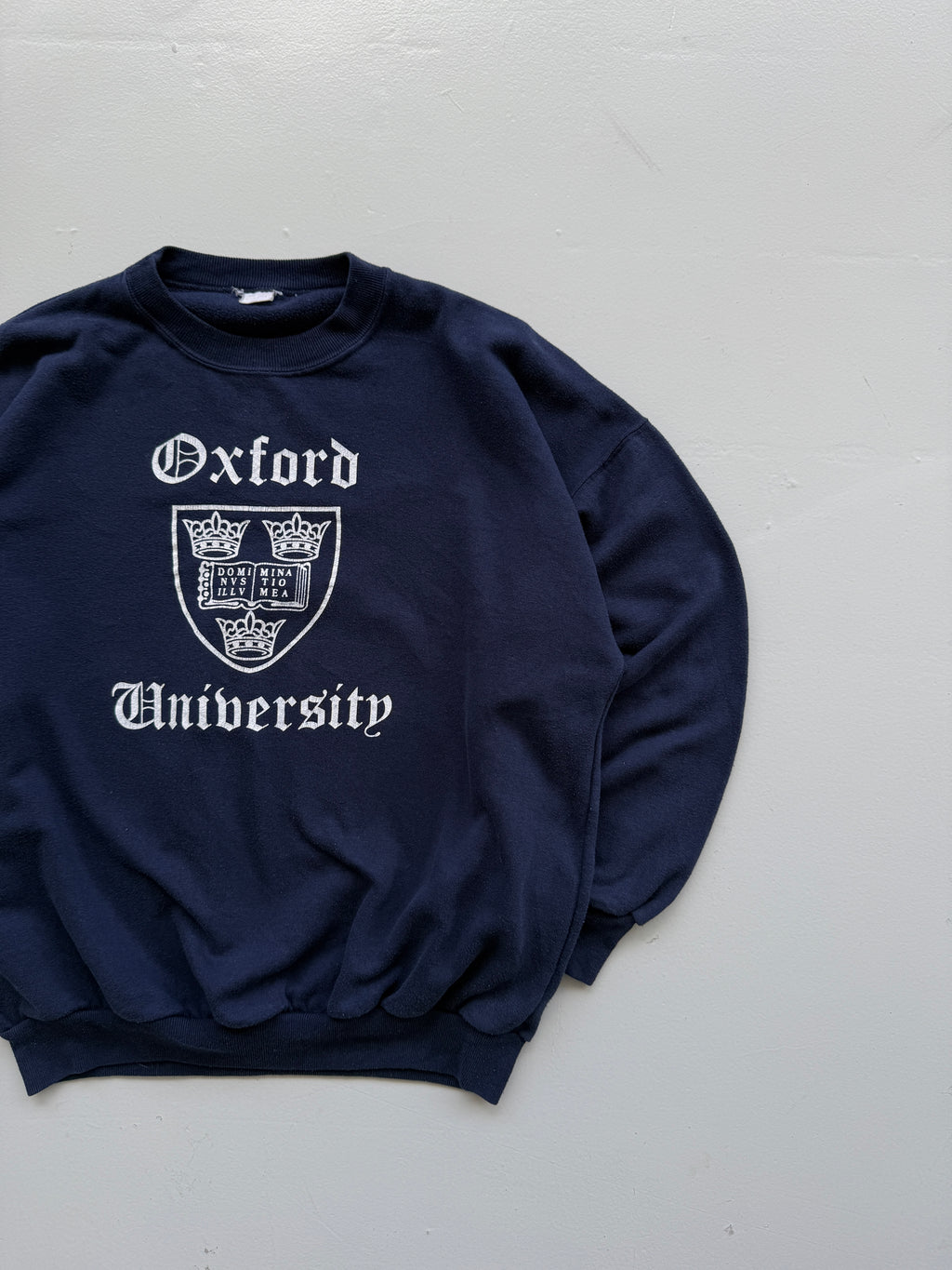 Oxford University Crest 90's Vintage Sweatshirt - Small