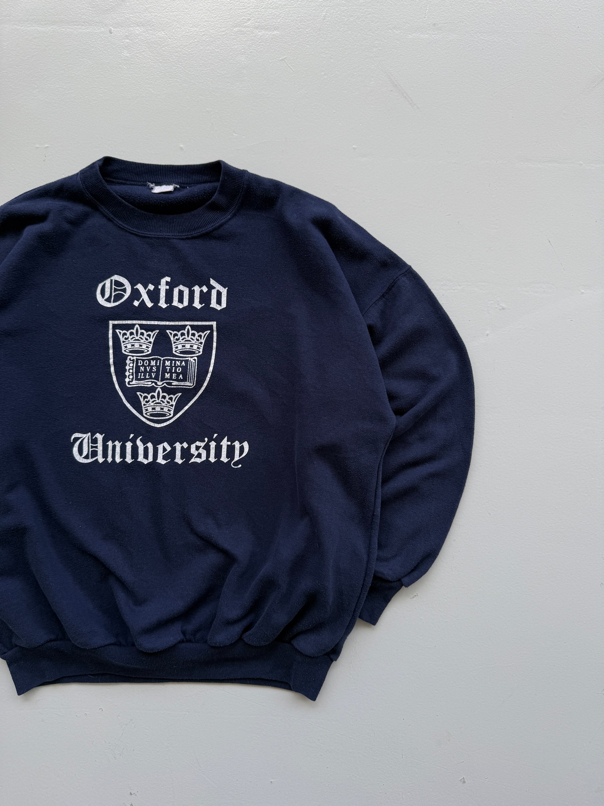 Oxford University Crest 90's Vintage Sweatshirt - Small