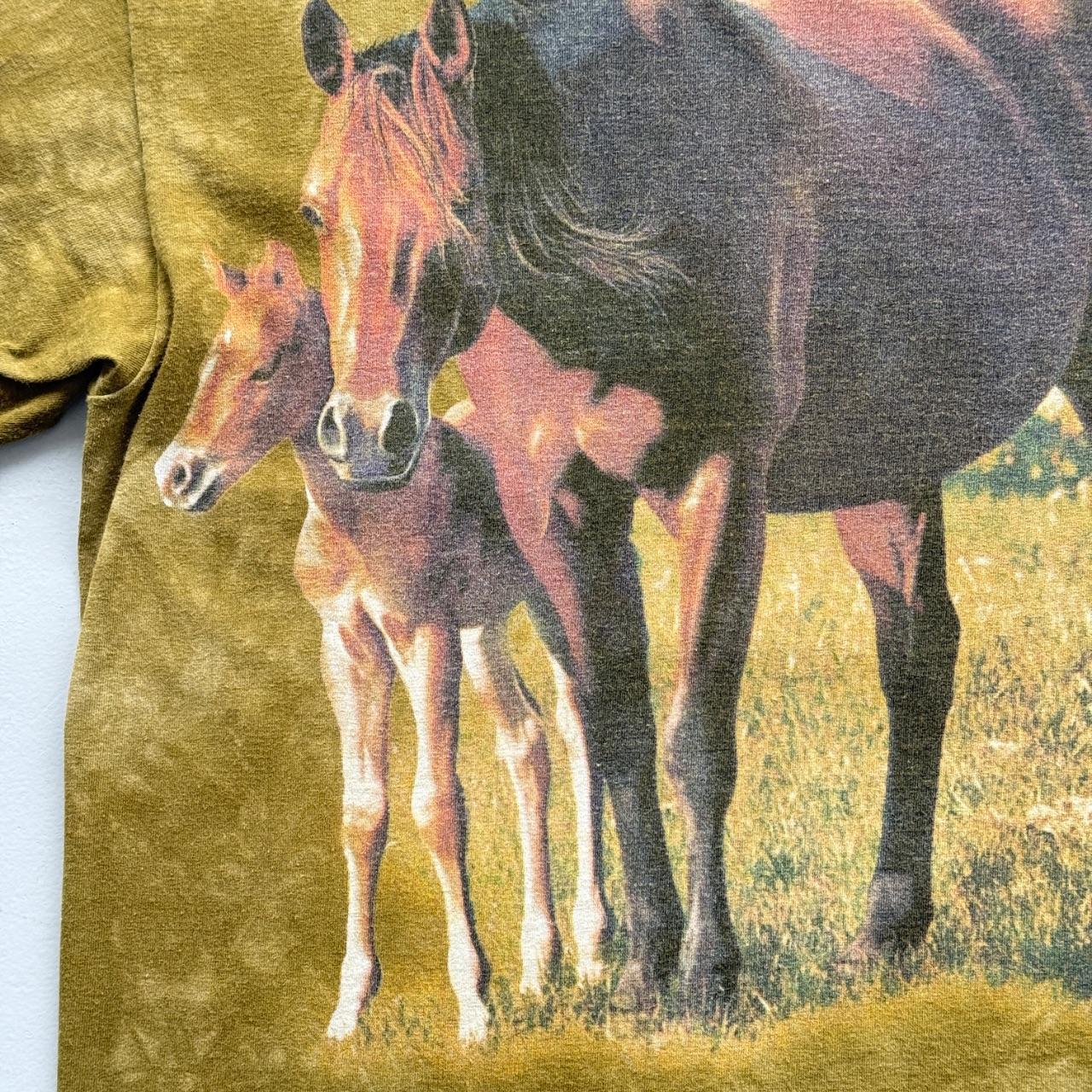 Faded Yellow Horse 90s Western Vintage Graphic T-Shirt - Large