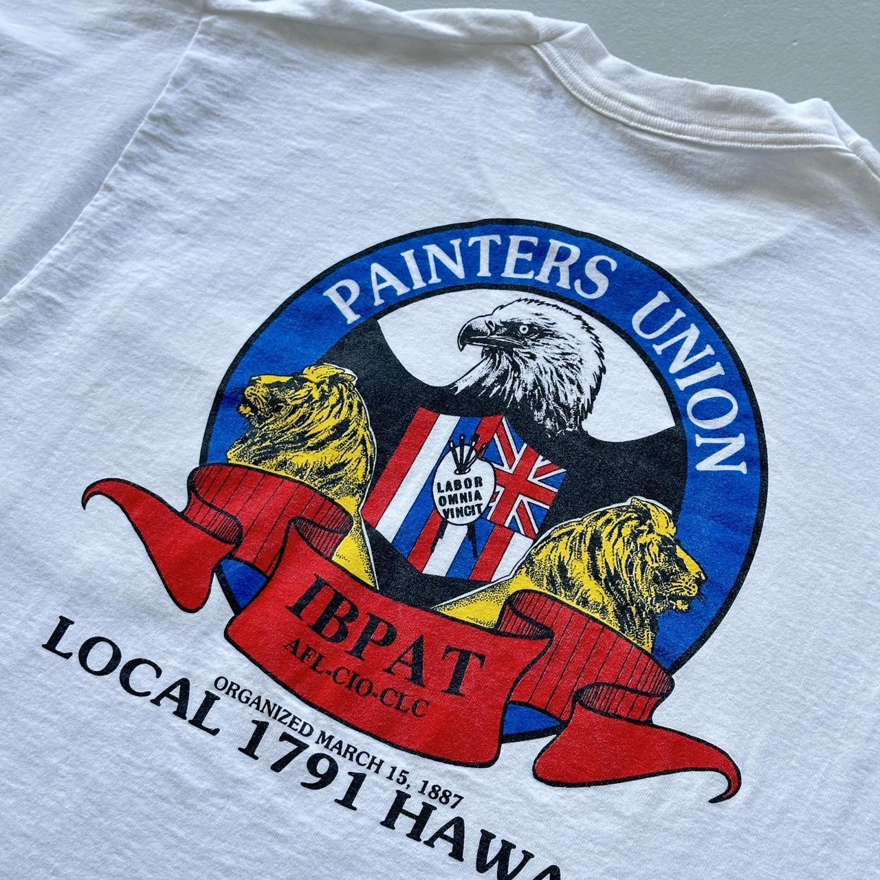 White Hawaii Painters Union Vintage 90’s T-shirt - Large