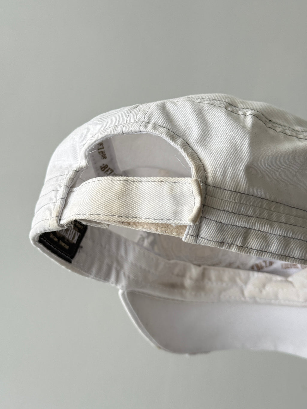 White Rose Y2K Cadet Cap Military Style 00's Grunge Aesthetic