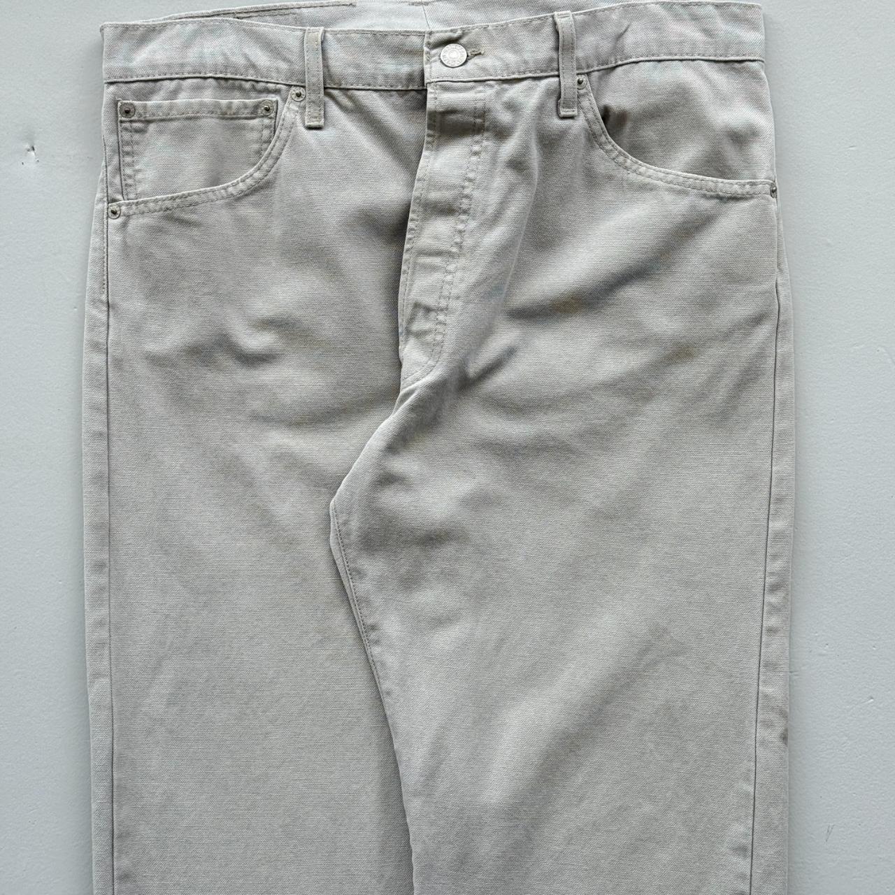Stone Grey Levi's 551 Denim 90's Vintage Jeans - 35” x 32”