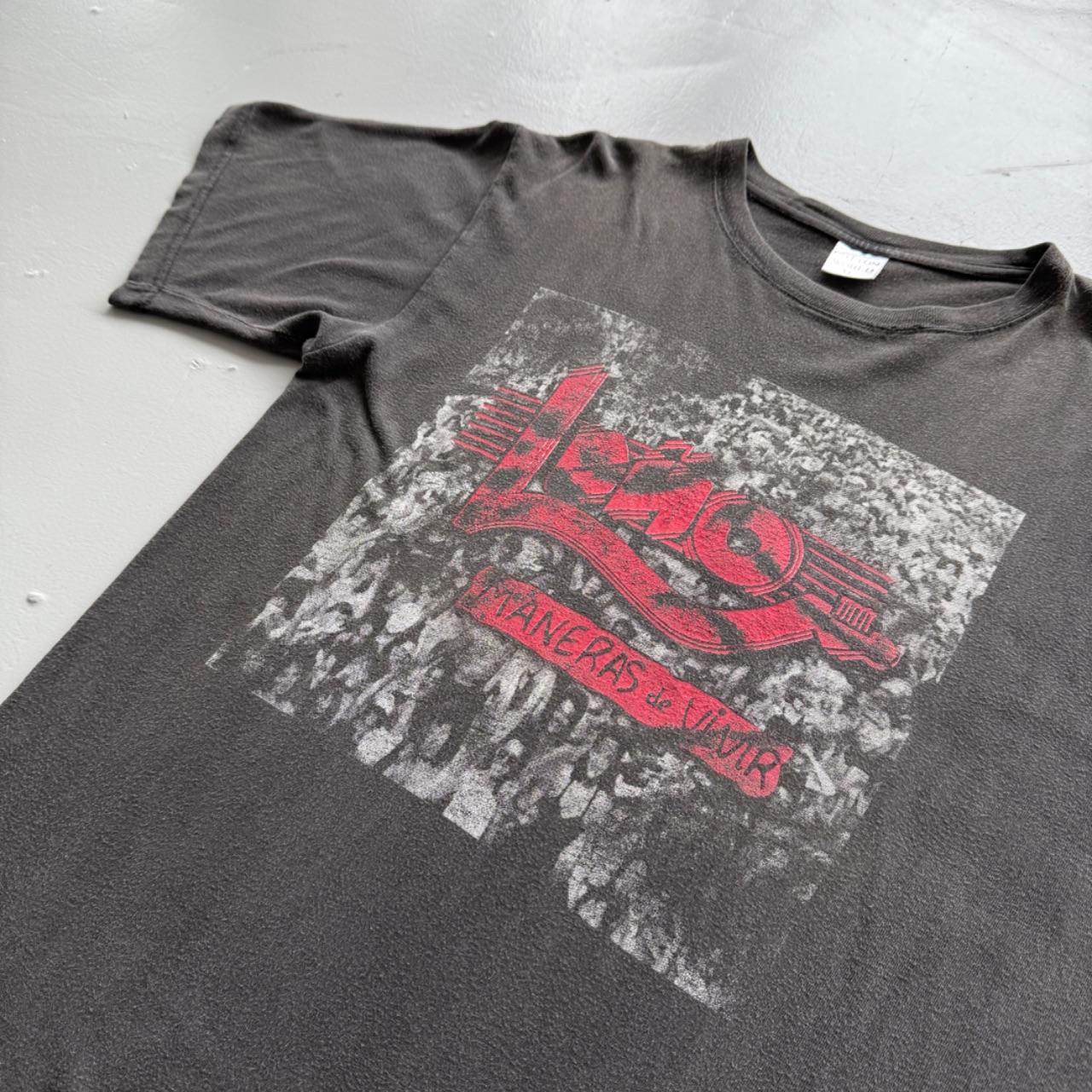 Faded Grey Leno 90s Vintage Graphic Band T-Shirt - Large