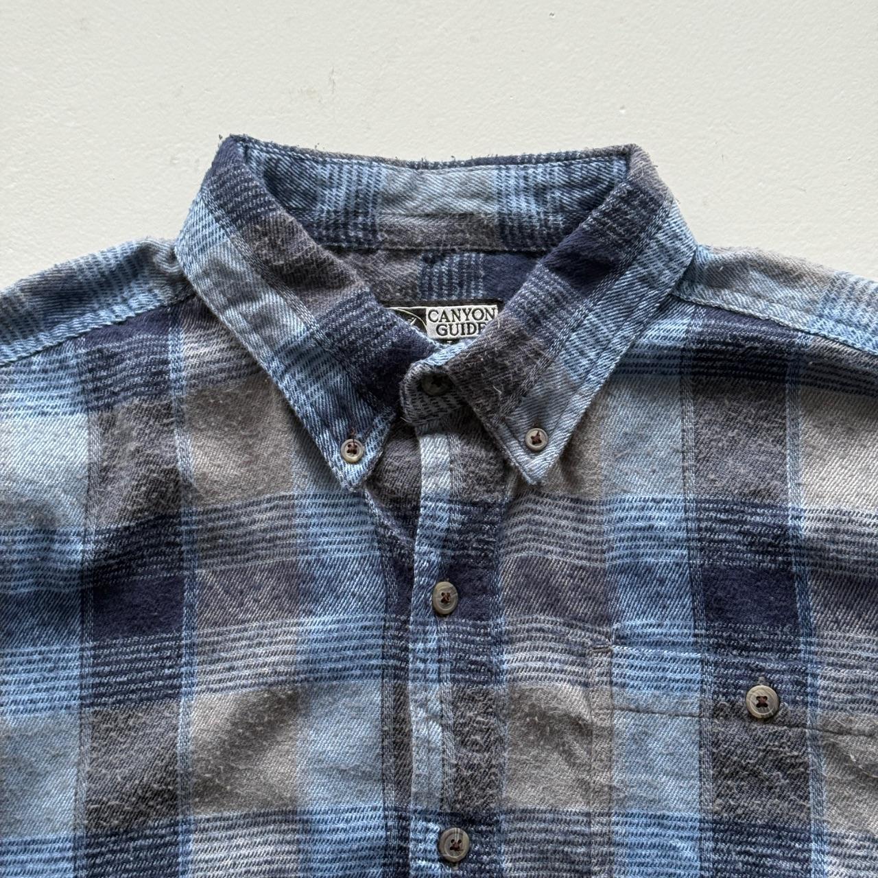 Blue Canyon Guide 80’s Vintage Flannel Long Sleeve Shirt - Large