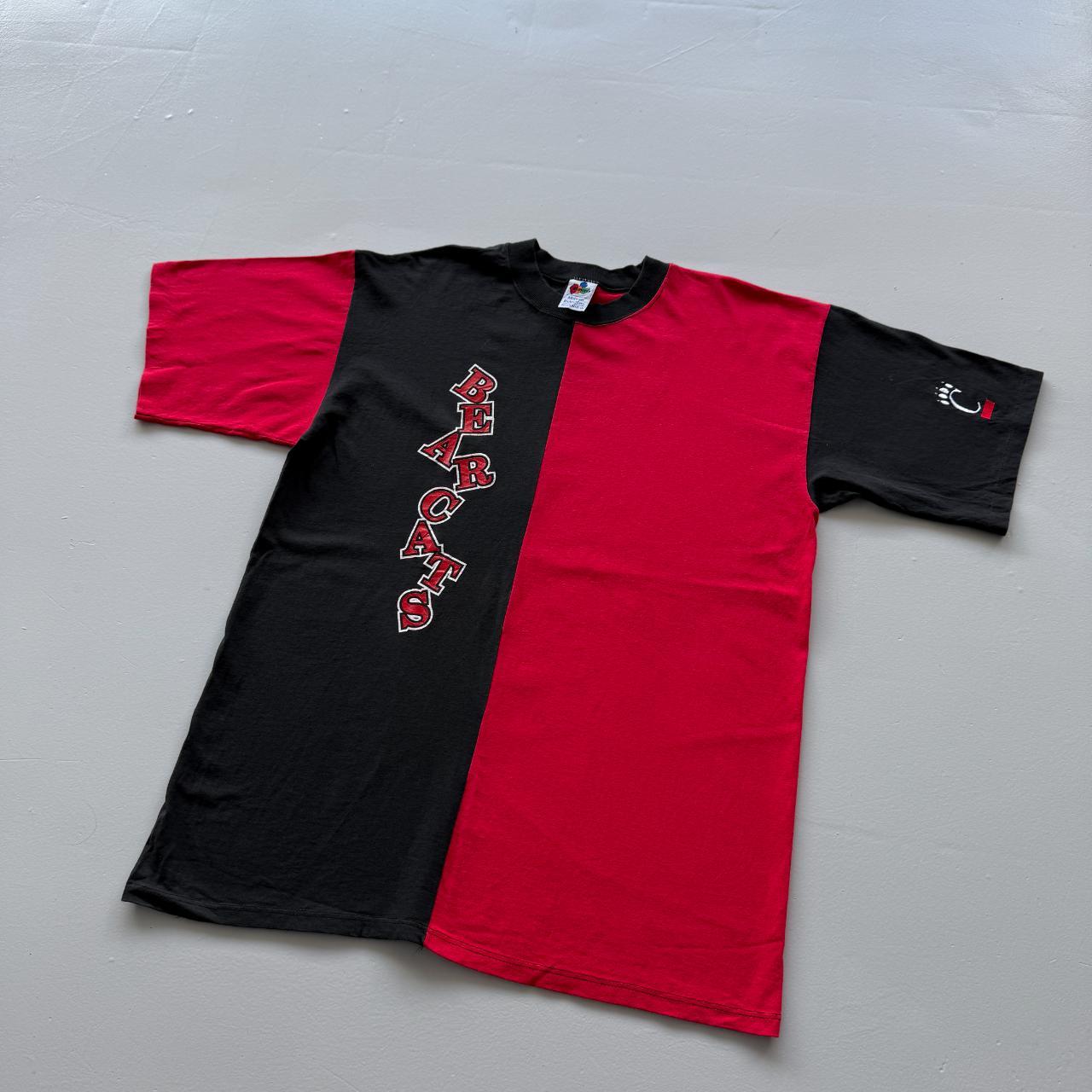 Red / Black Bear Cats American Sports Vintage 90s T-shirt - XL