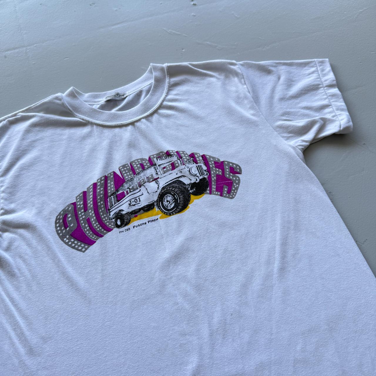 White Philippines Vintage 90s T-shirt - Small