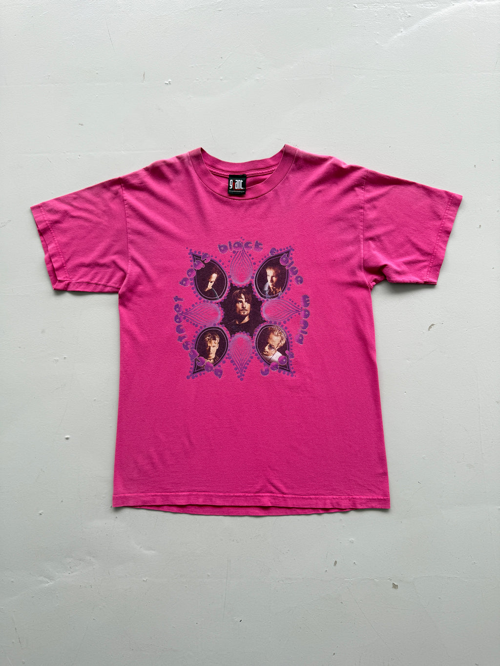 Pink Backstreet Boys 90's Vintage Giant Label Graphic Band T-Shirt - Large