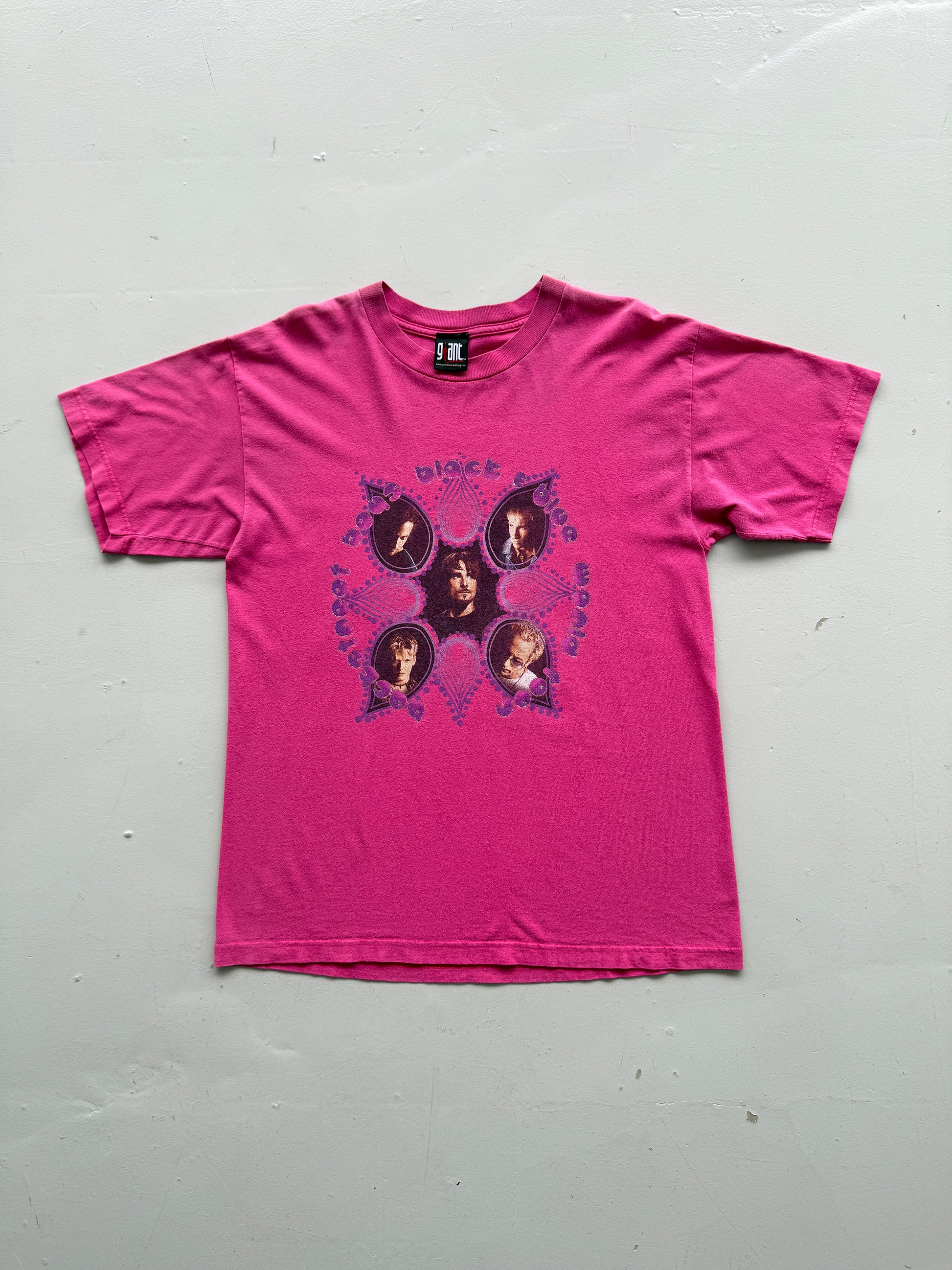 Pink Backstreet Boys 90's Vintage Giant Label Graphic Band T-Shirt - Large