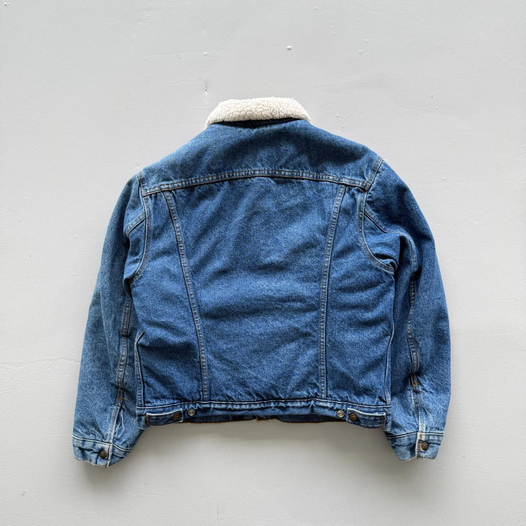 Vintage Levi's Denim Sherpa 80's Lined Jacket - Large