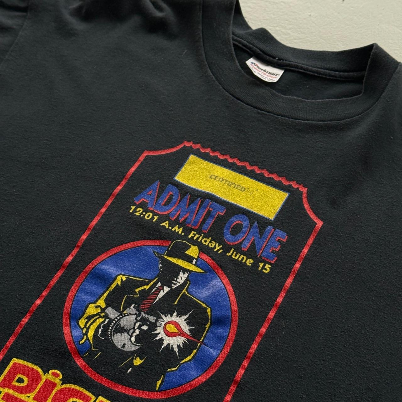 Black Dick Tracy 00s Vintage Graphic T-Shirt - Large