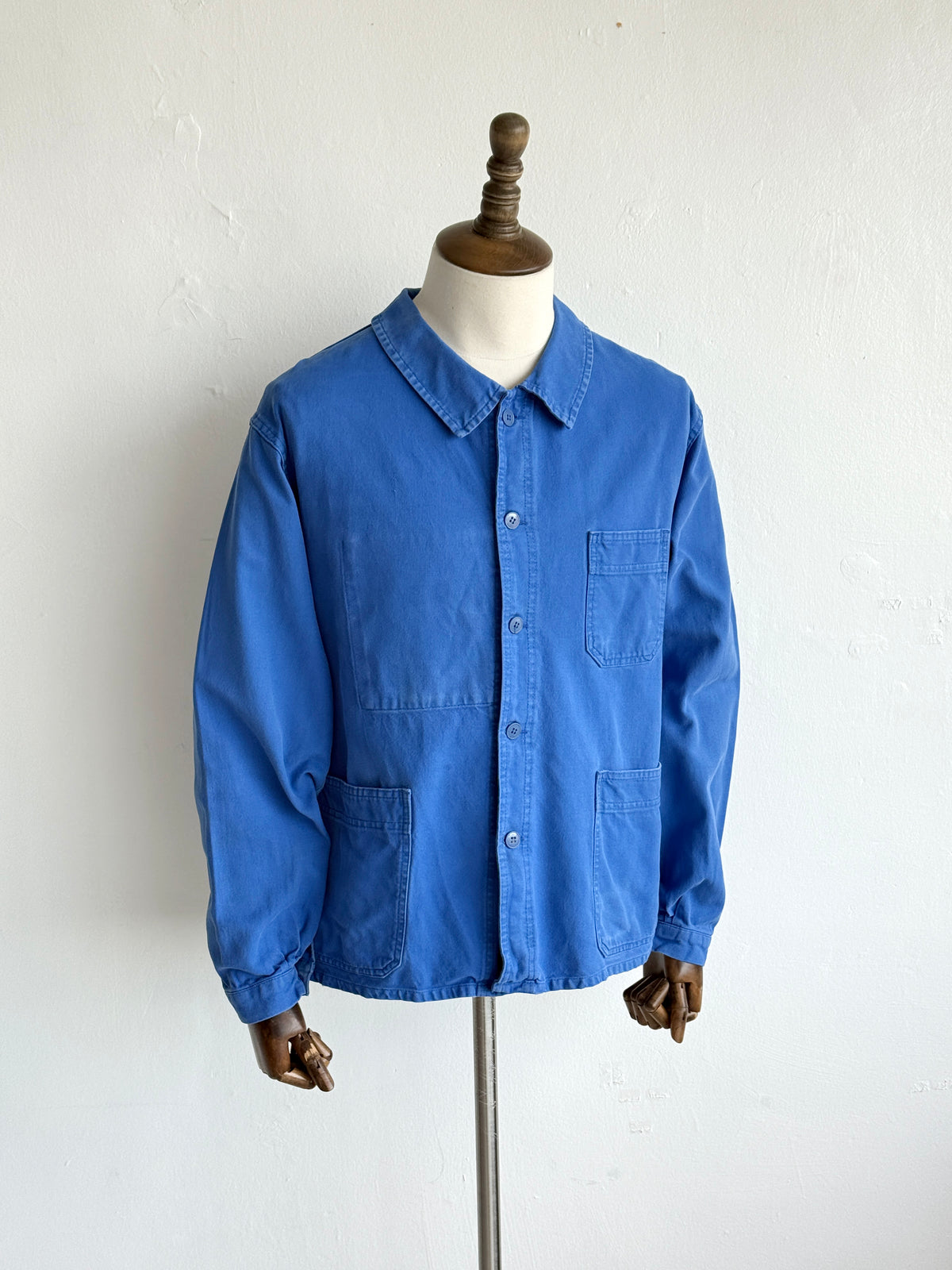 Blue French 1960s Vintage Workwear Chore Jacket CH507