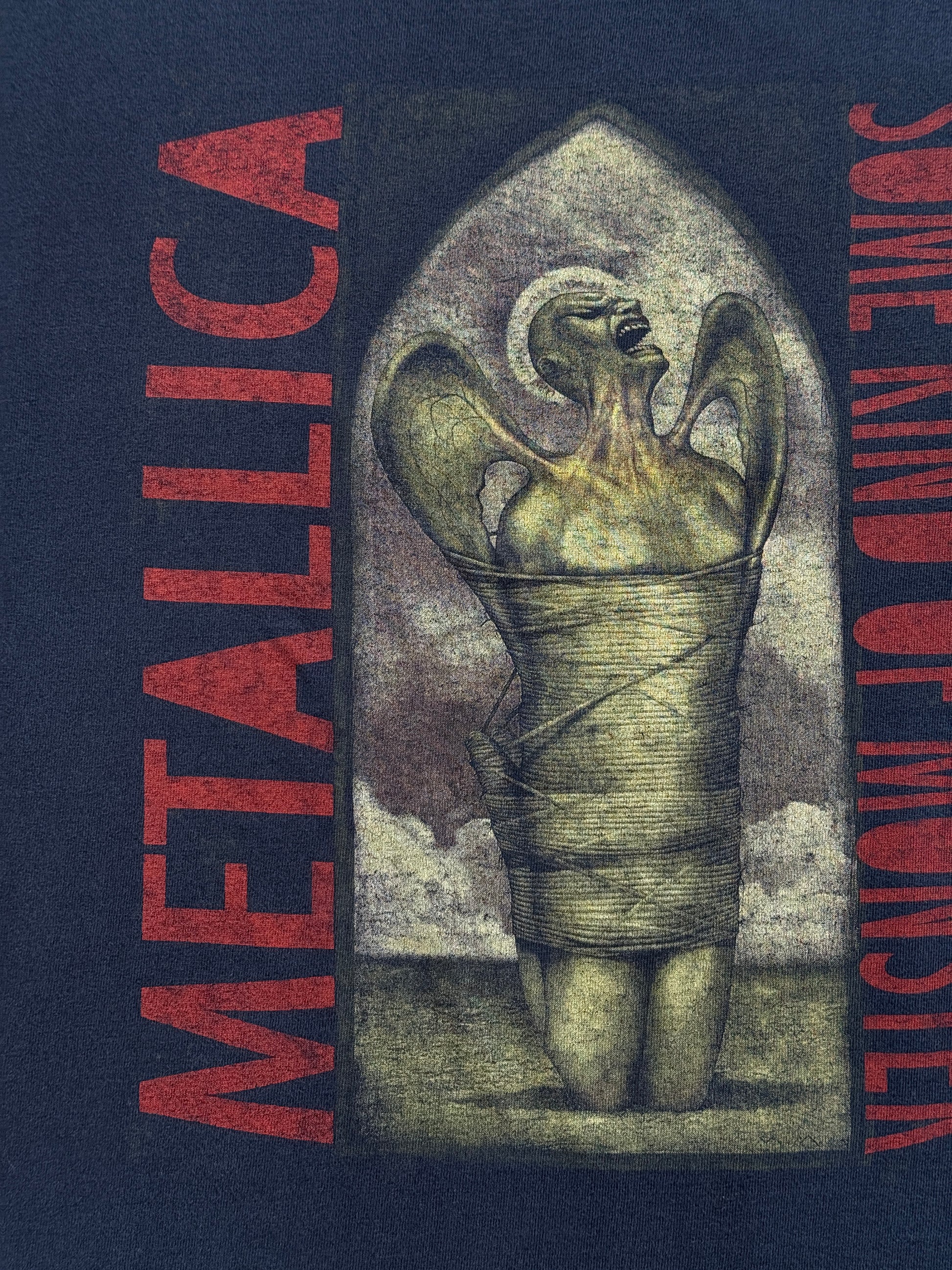 Black Metallica 00's Vintage Graphic Band T-Shirt - XL