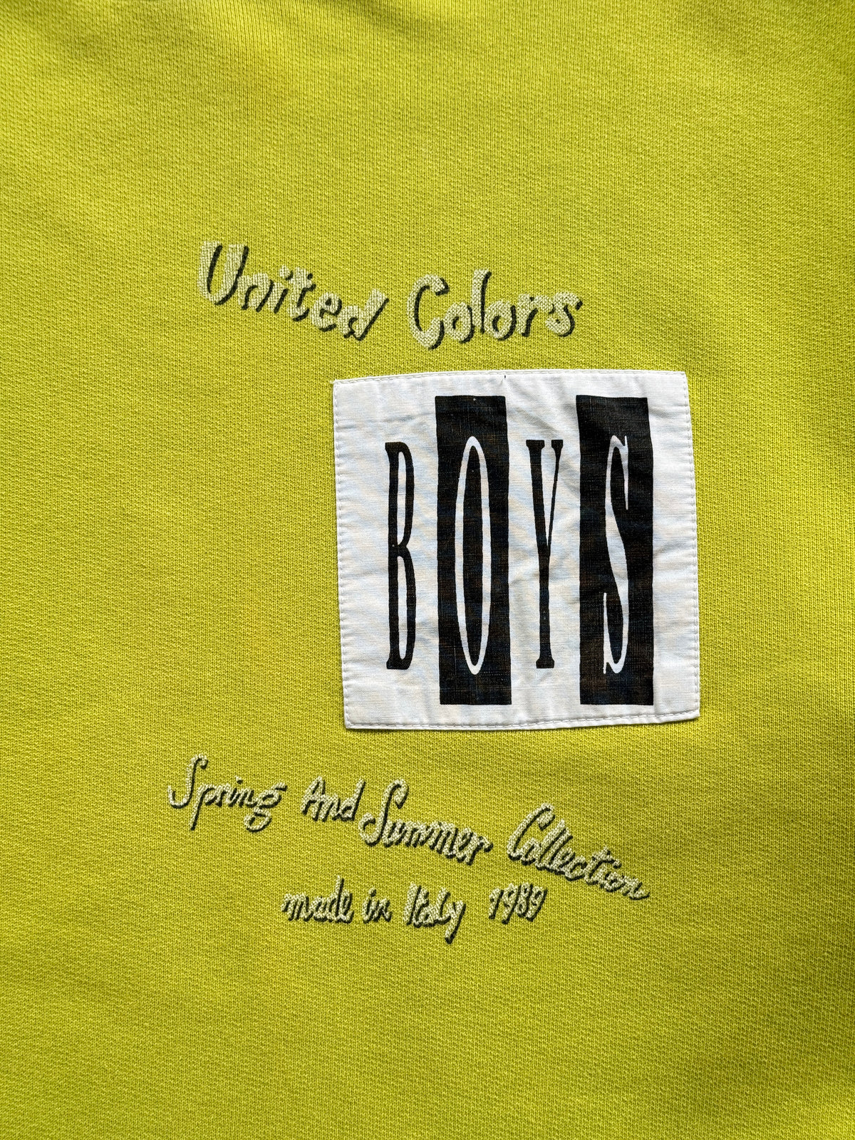 United Colors of Benetton Boys 80's Vintage Sweatshirt - Small