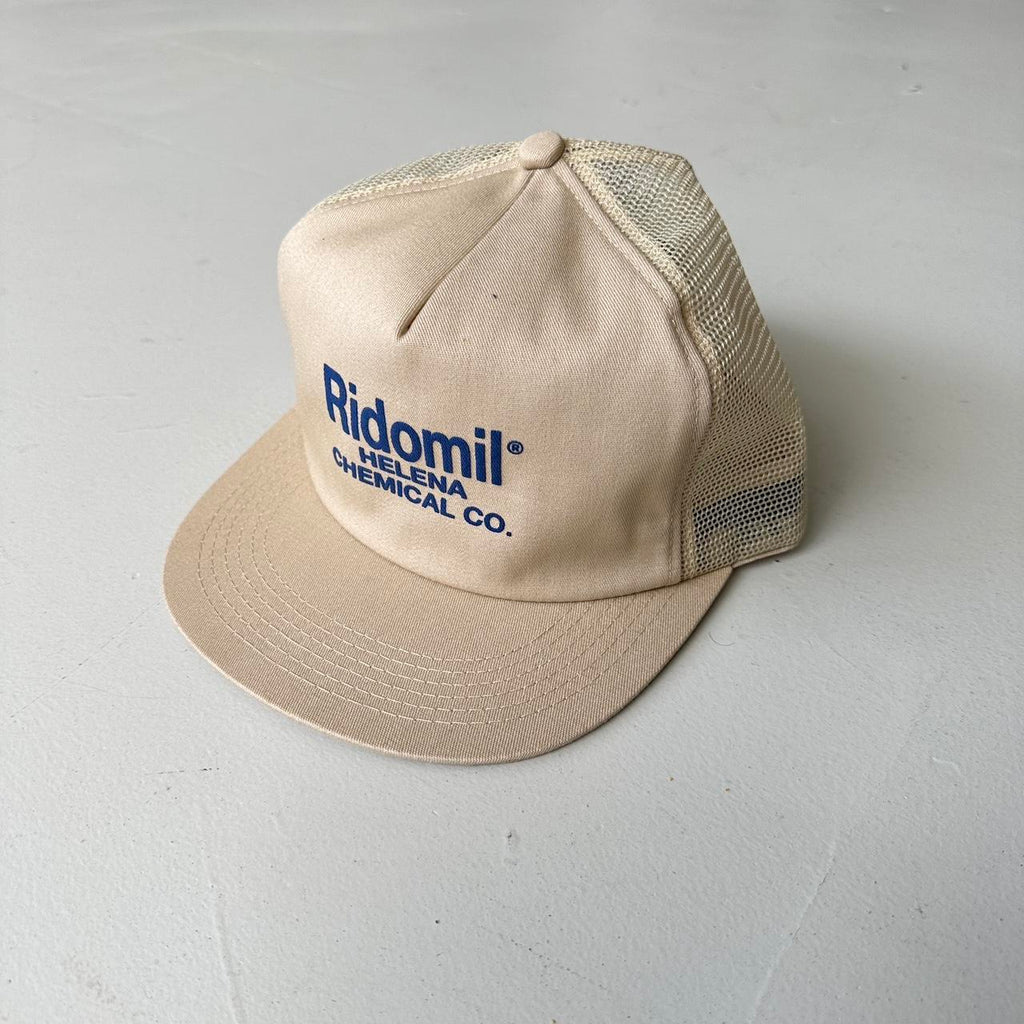 Cream Ridomil Trucker SnapBack Cap