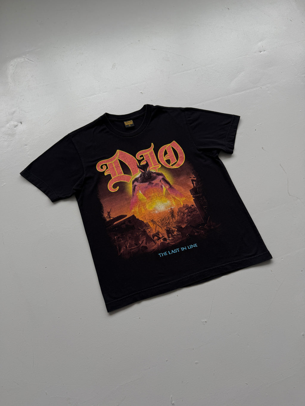 Black Dio The Last In Line Vintage Rock Graphic T-Shirt - Medium