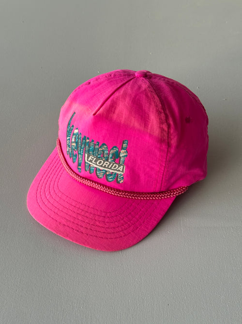Pink Key West Florida 90's Vintage SnapBack Trucker Cap