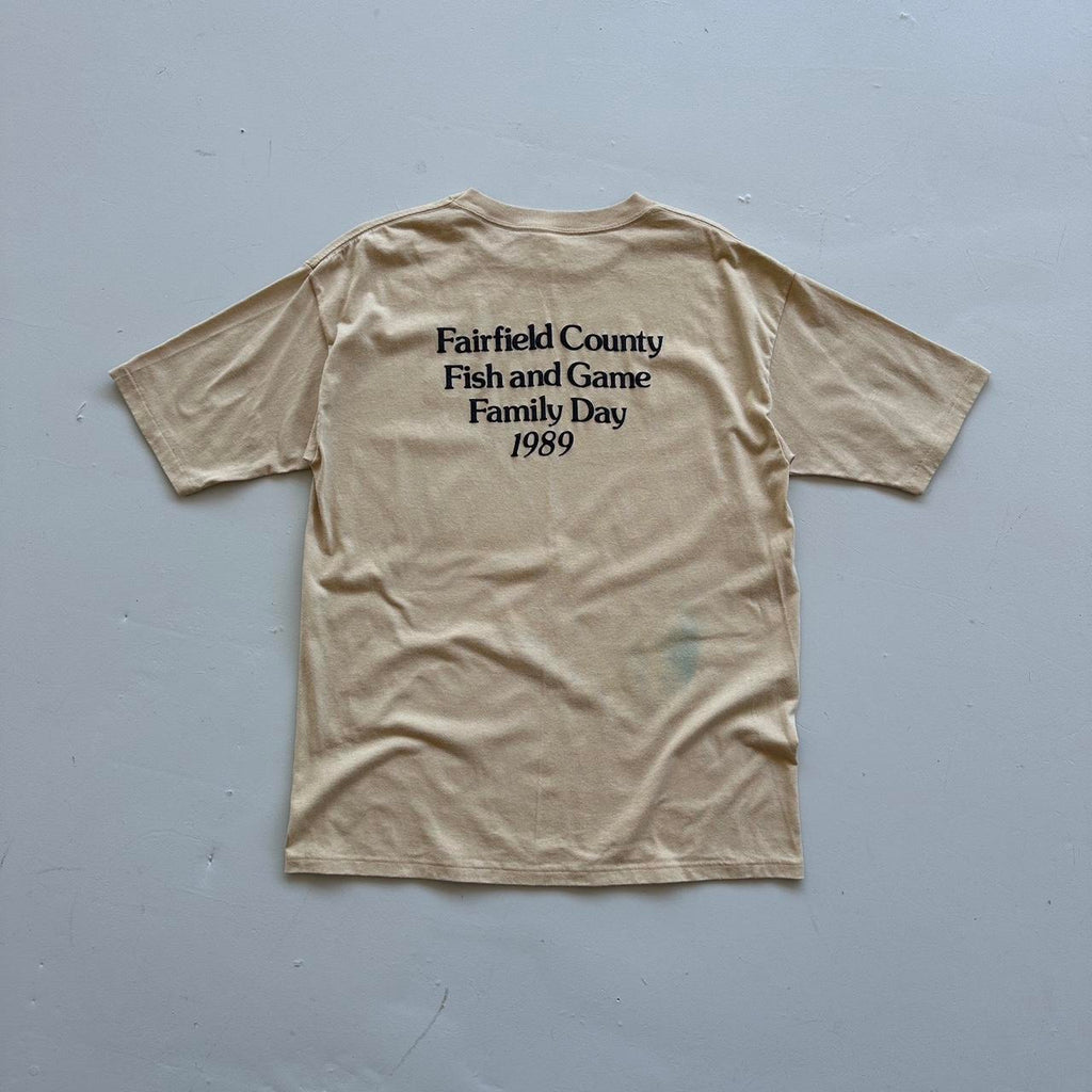 Tan / Sand Fairfield County 80s/90s Americana Vintage T-shirt - XL