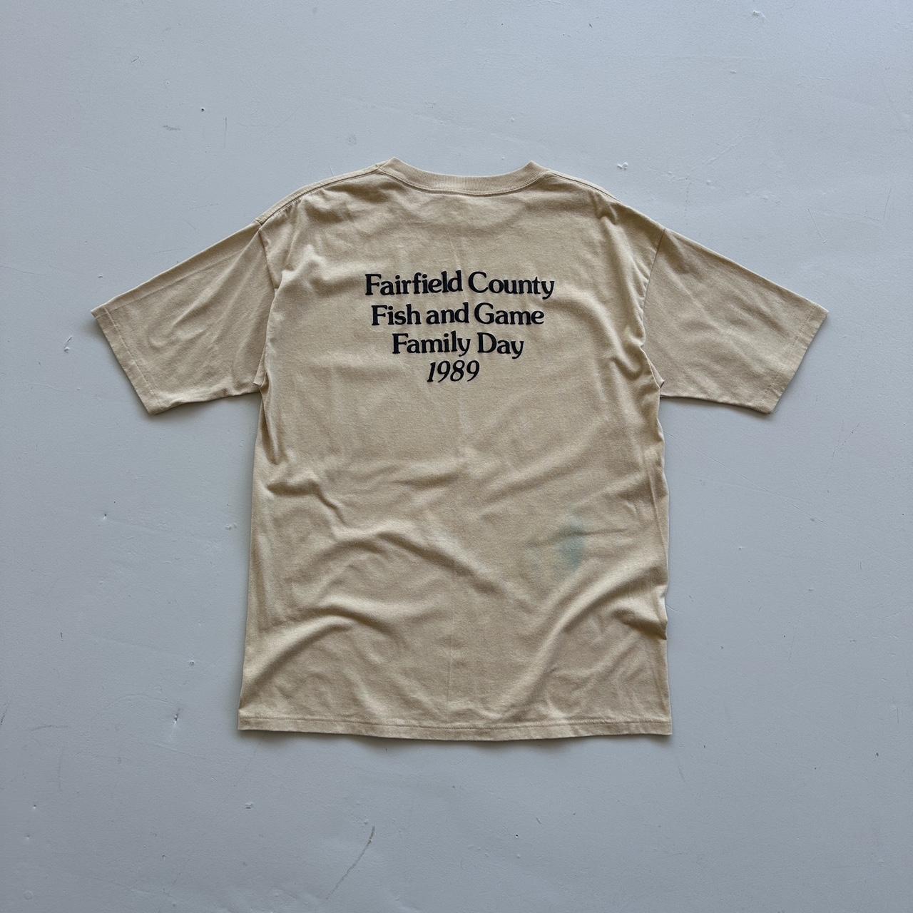Tan / Sand Fairfield County 80s/90s Americana Vintage T-shirt - XL