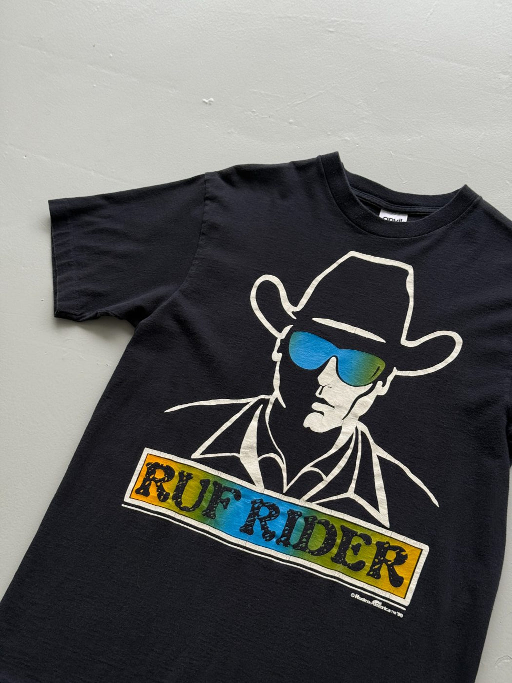 Anvil Ruf Rider Rodeo America 90's Vintage Graphic T-Shirt - Medium