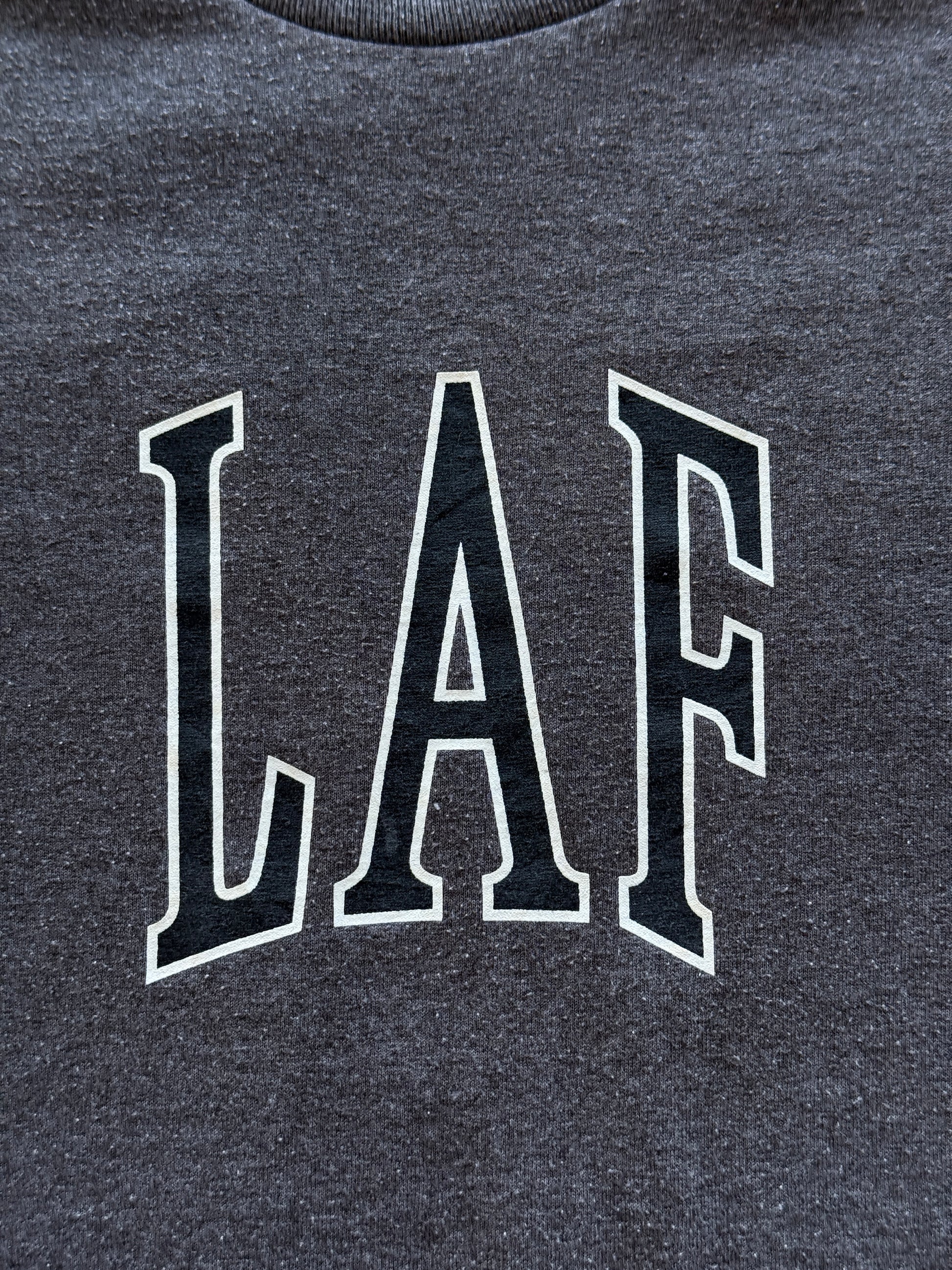 Dark Grey LAF Lafayette Vintage Graphic T-Shirt - Small