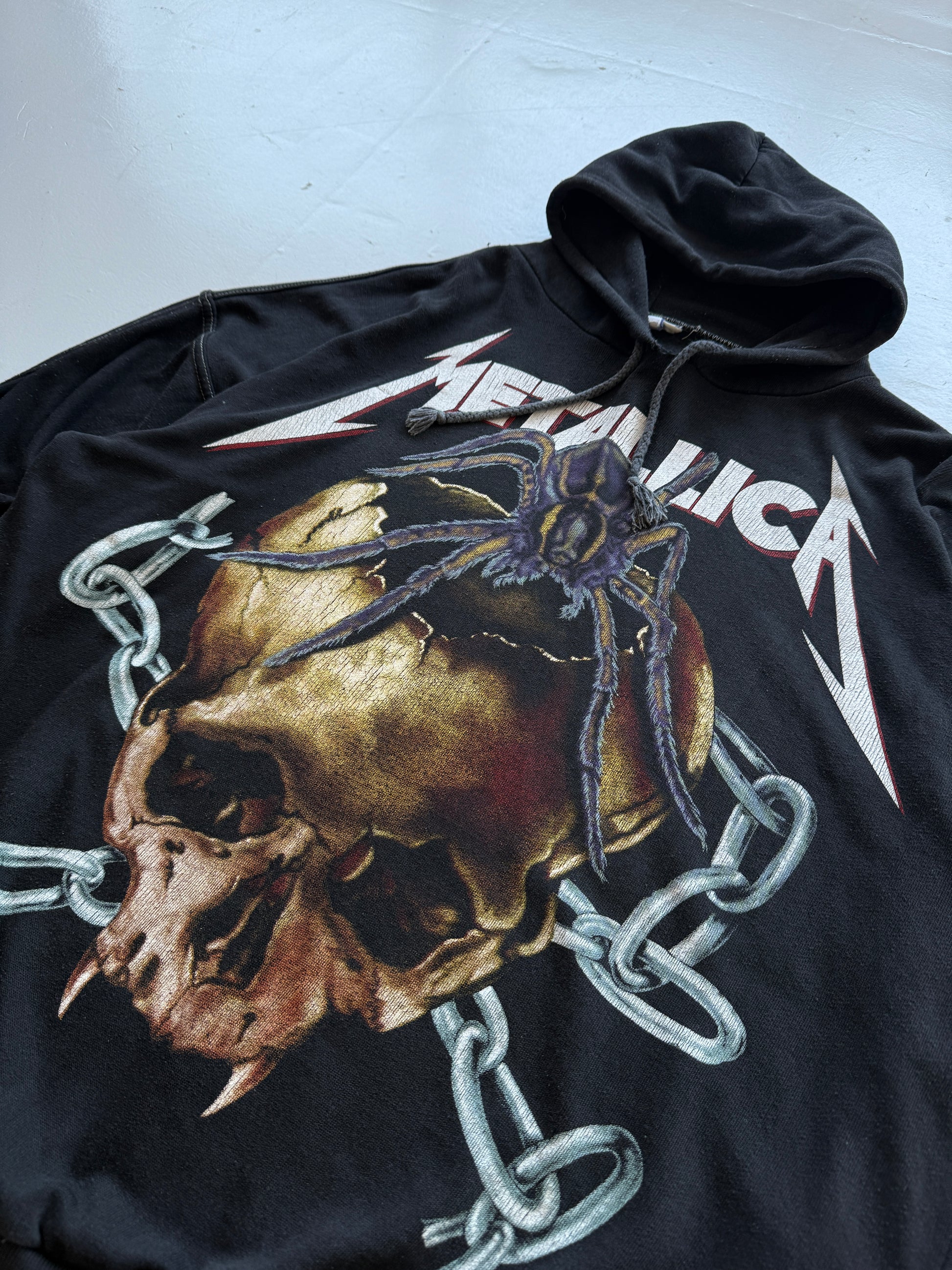 Black Metallica Euro Boot Tour Vintage Bootleg Hoodie - XL