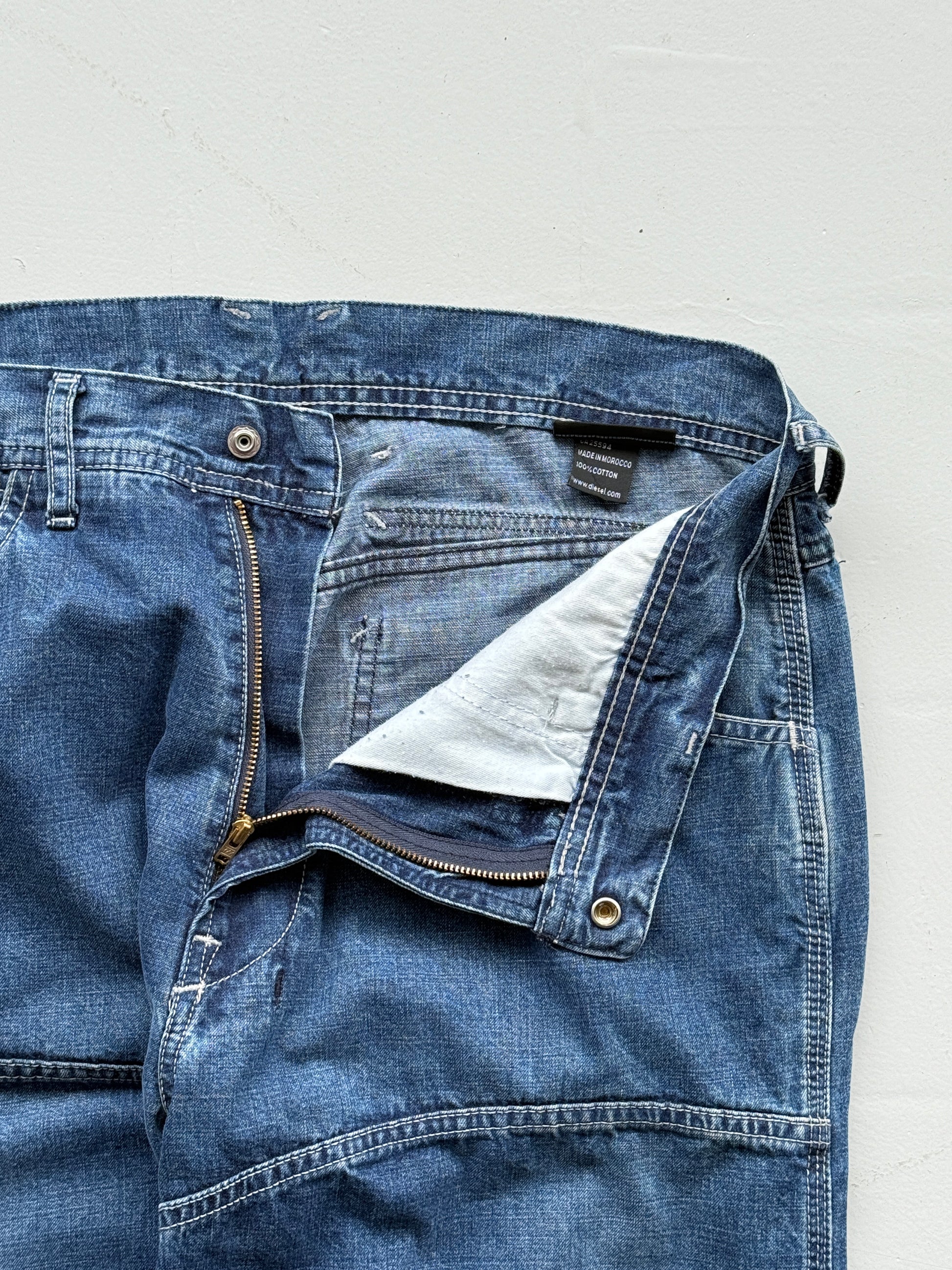 Blue Diesel Y2K Vintage Wide Leg Jeans - W32 x L31