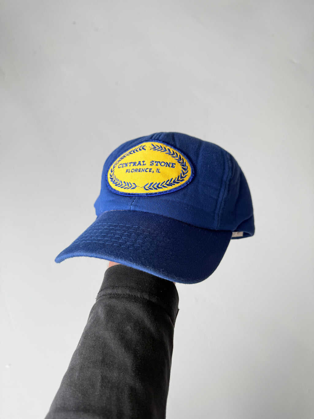 Blue Central Stone Illinois Vintage Foam SnapBack Trucker Cap