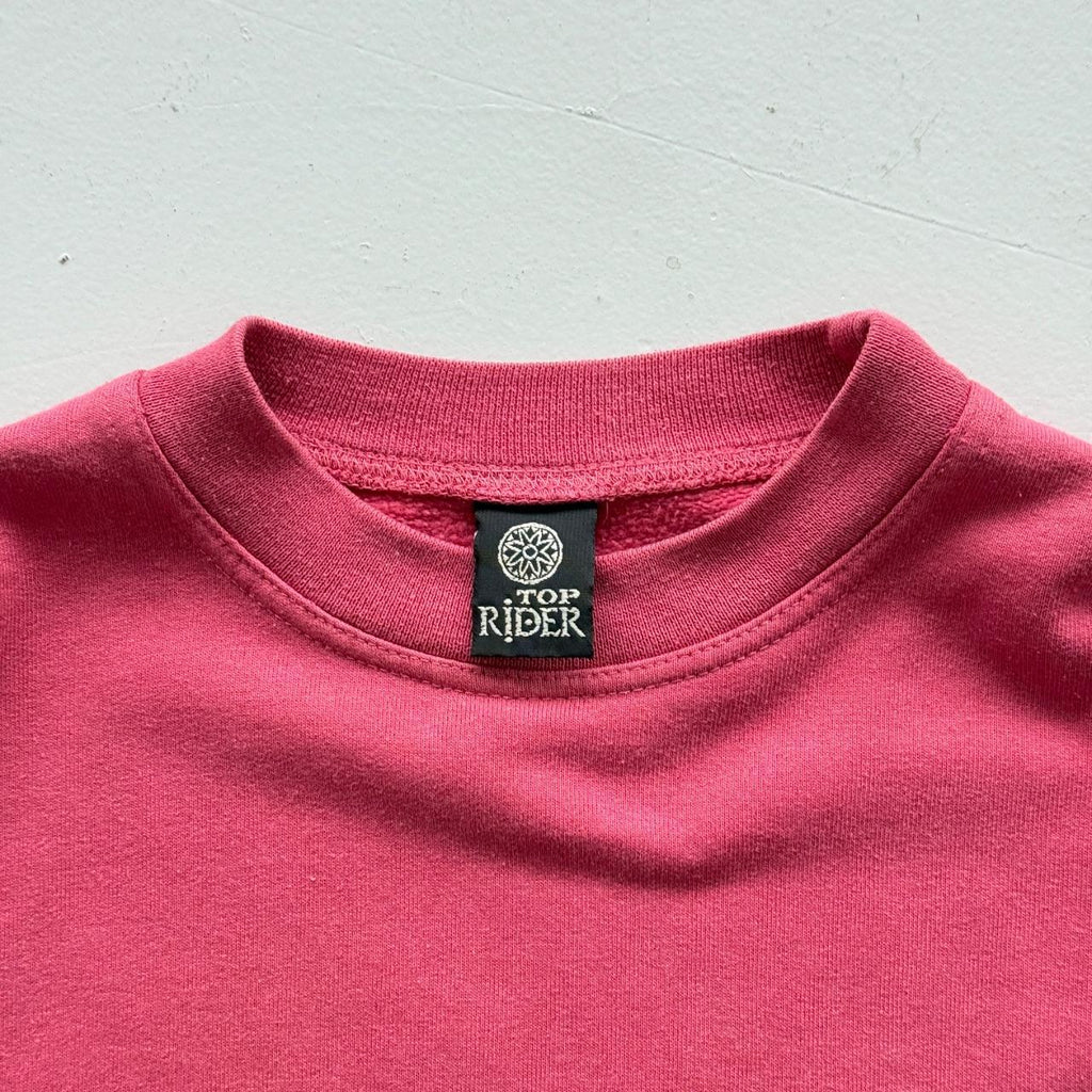 Pink Top Rider 80’s Vintage Tribal Graphic Surf Sweatshirt - Large