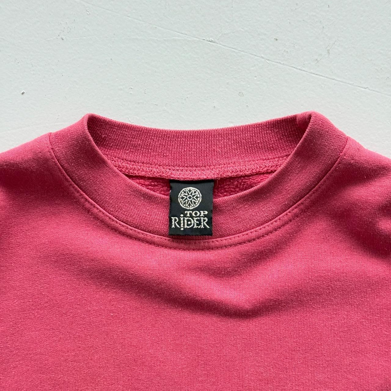 Pink Top Rider 80’s Vintage Tribal Graphic Surf Sweatshirt - Large