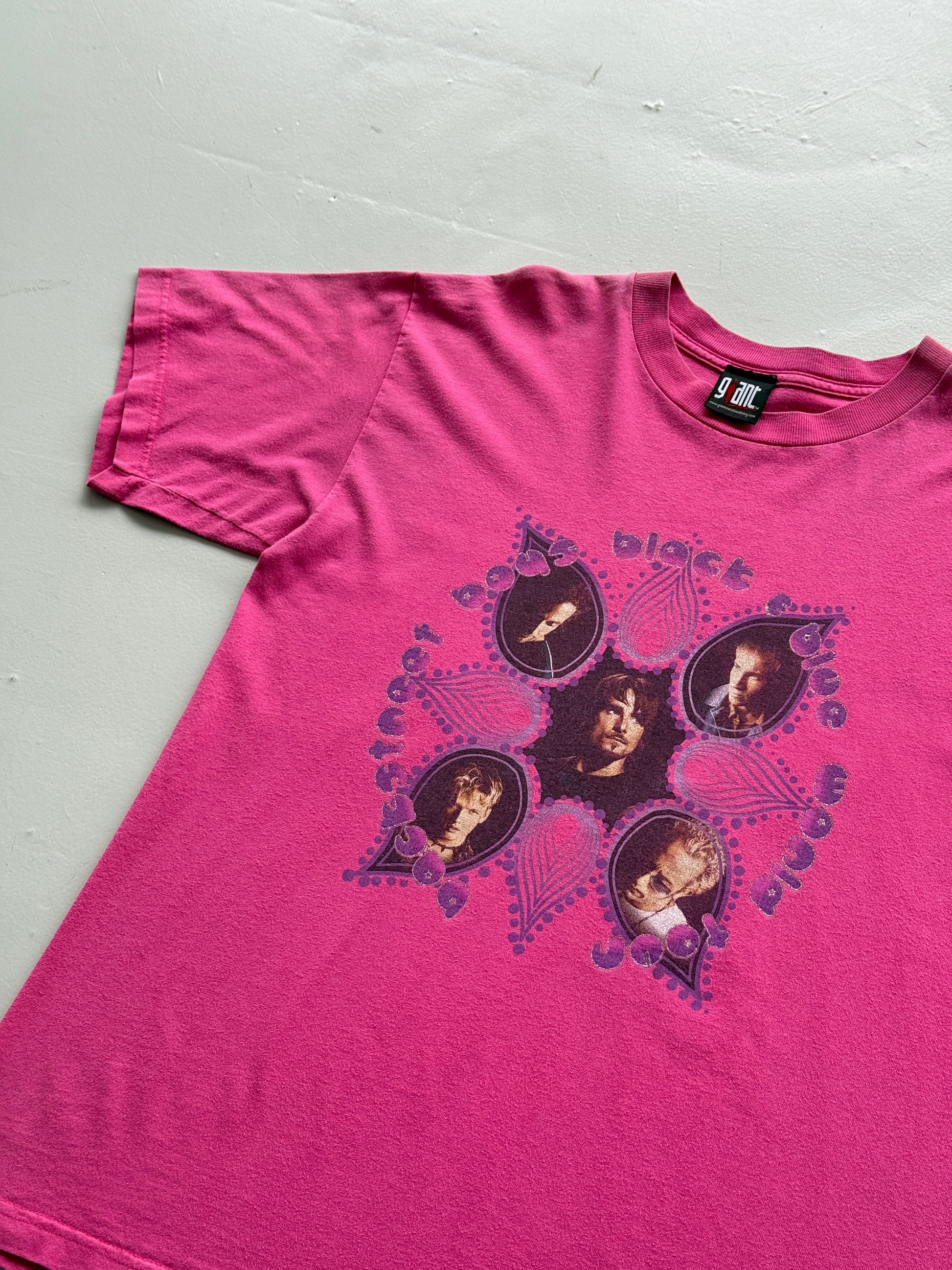 Pink Backstreet Boys 90's Vintage Giant Label Graphic Band T-Shirt - Large