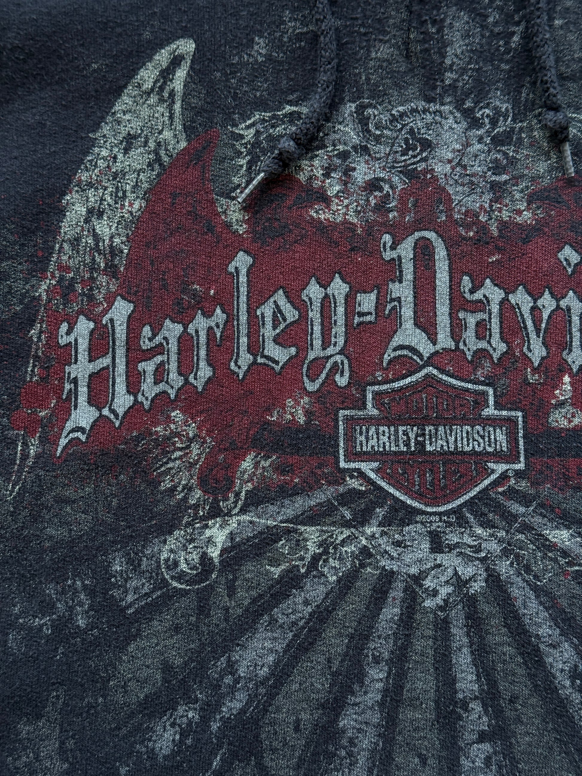 Harley-Davidson Bordeaux France Y2K Vintage Hoodie - XL
