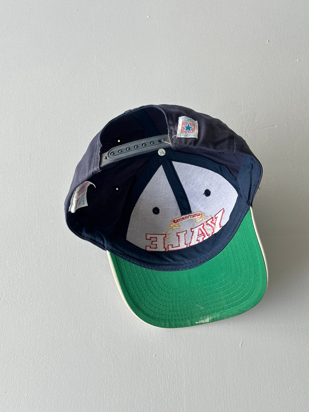 Navy / Stone Yale University 90's Vintage SnapBack Trucker Cap
