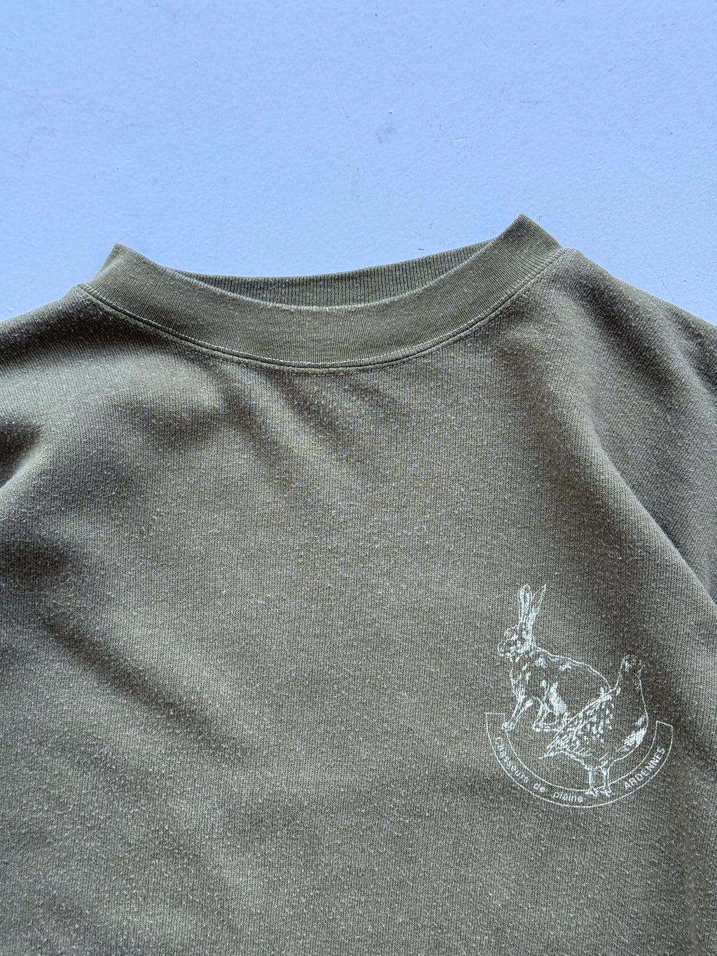 Green Hunting 90's Vintage Sweatshirt Jumper - Small