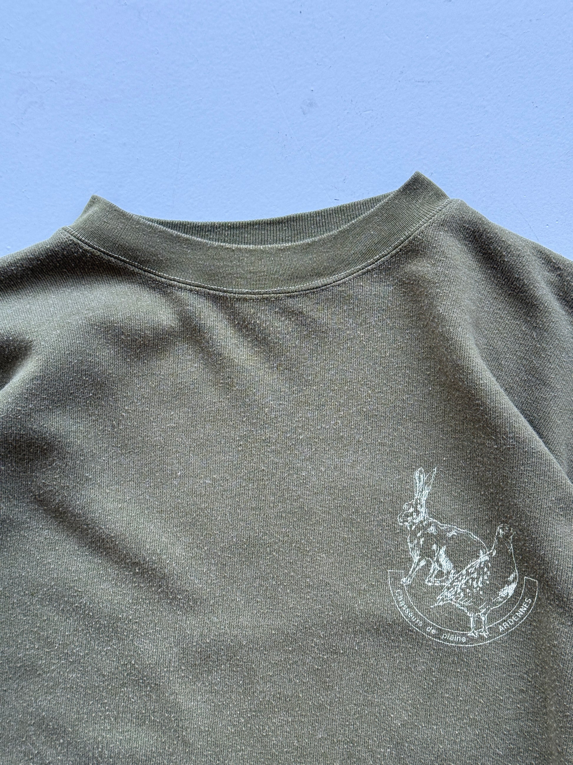 Green Hunting 90's Vintage Sweatshirt Jumper - Small