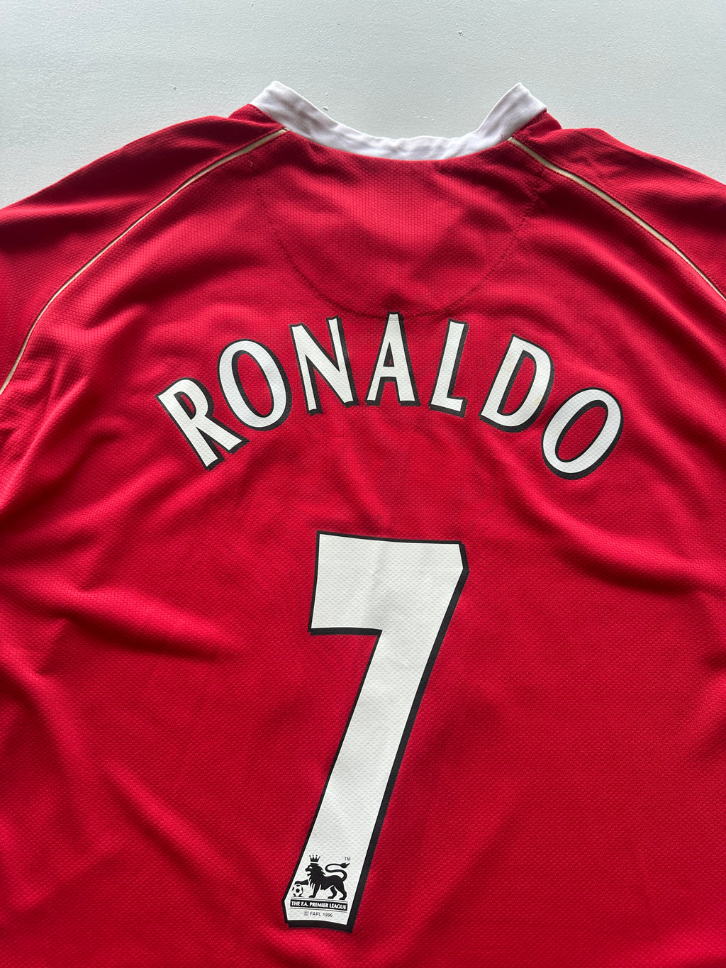 Nike Manchester United Ronaldo #7 AIG 00's Vintage Home Football Shirt - XL