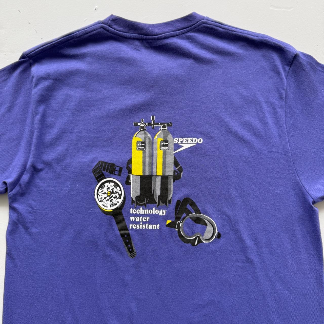 Purple Speedo 90s Deadstock Graphic T-Shirt - Medium