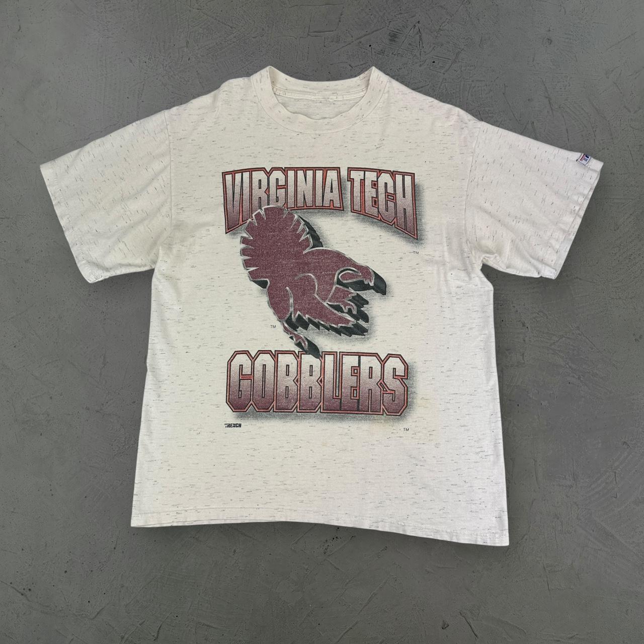 Virginia Tech 90s vintage White T-shirt - Large
