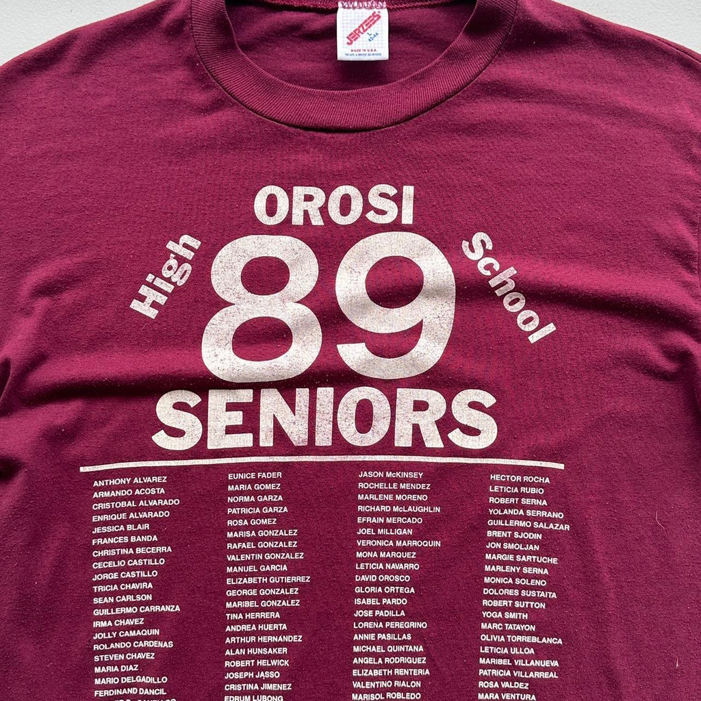 High School Seniors 1989 80s Vintage T-shirt - Medium