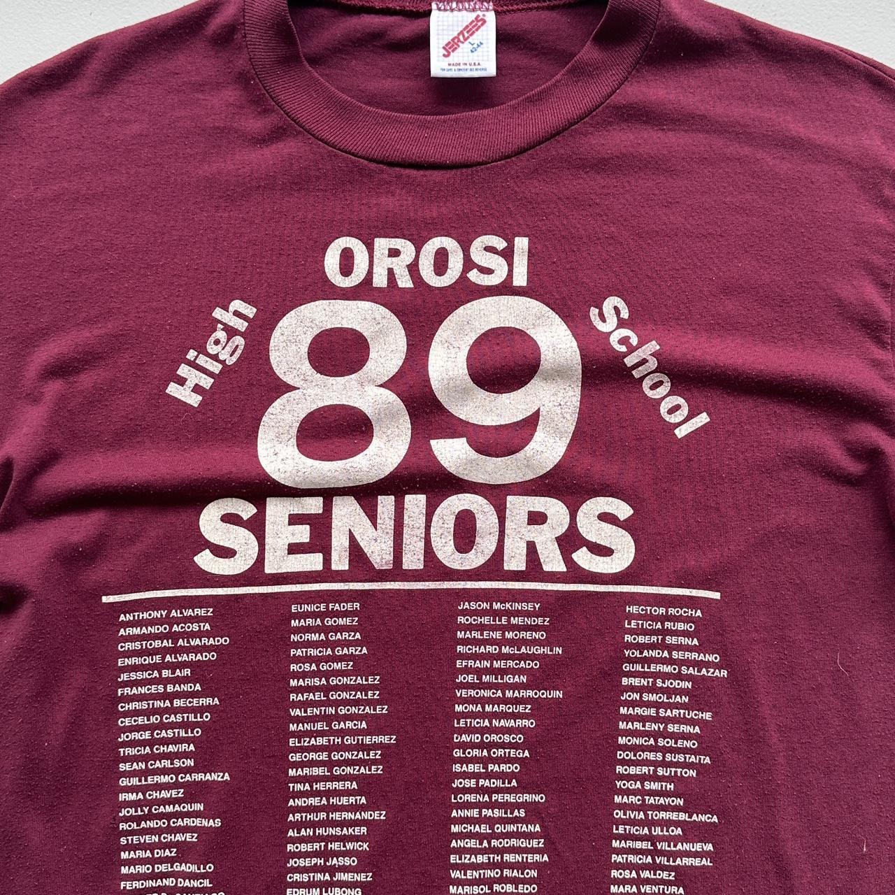 High School Seniors 1989 80s Vintage T-shirt - Medium