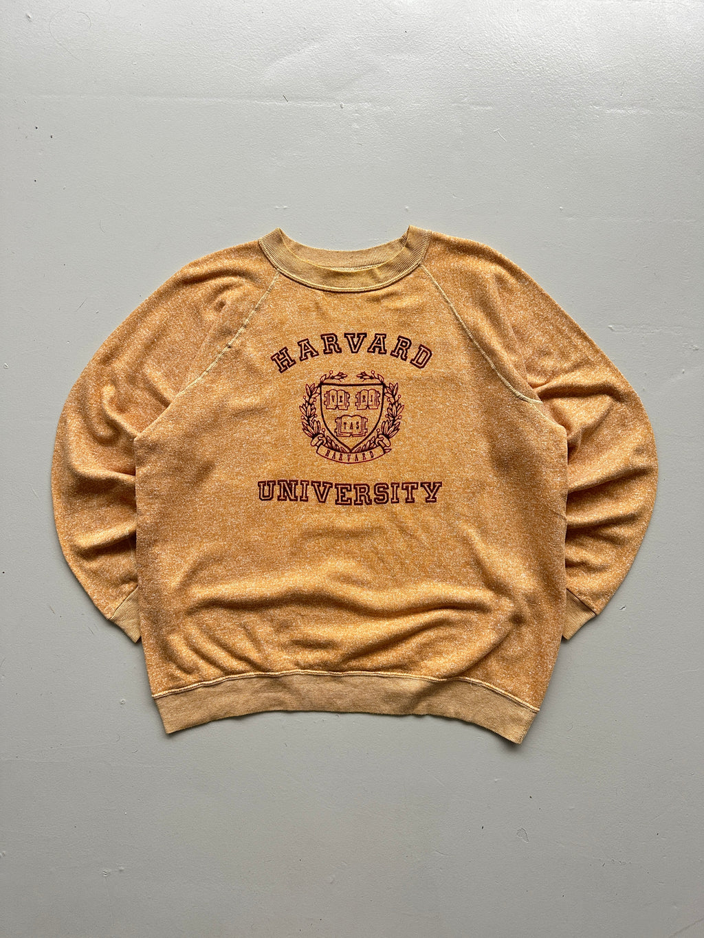 Golden Yellow Harvard University 60's/70's Vintage Sweatshirt - Medium