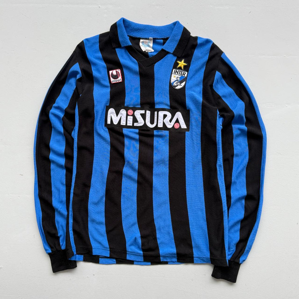 Rare Uhlsport Inter Milan 1988-89 Long Sleeve Football Top - Medium