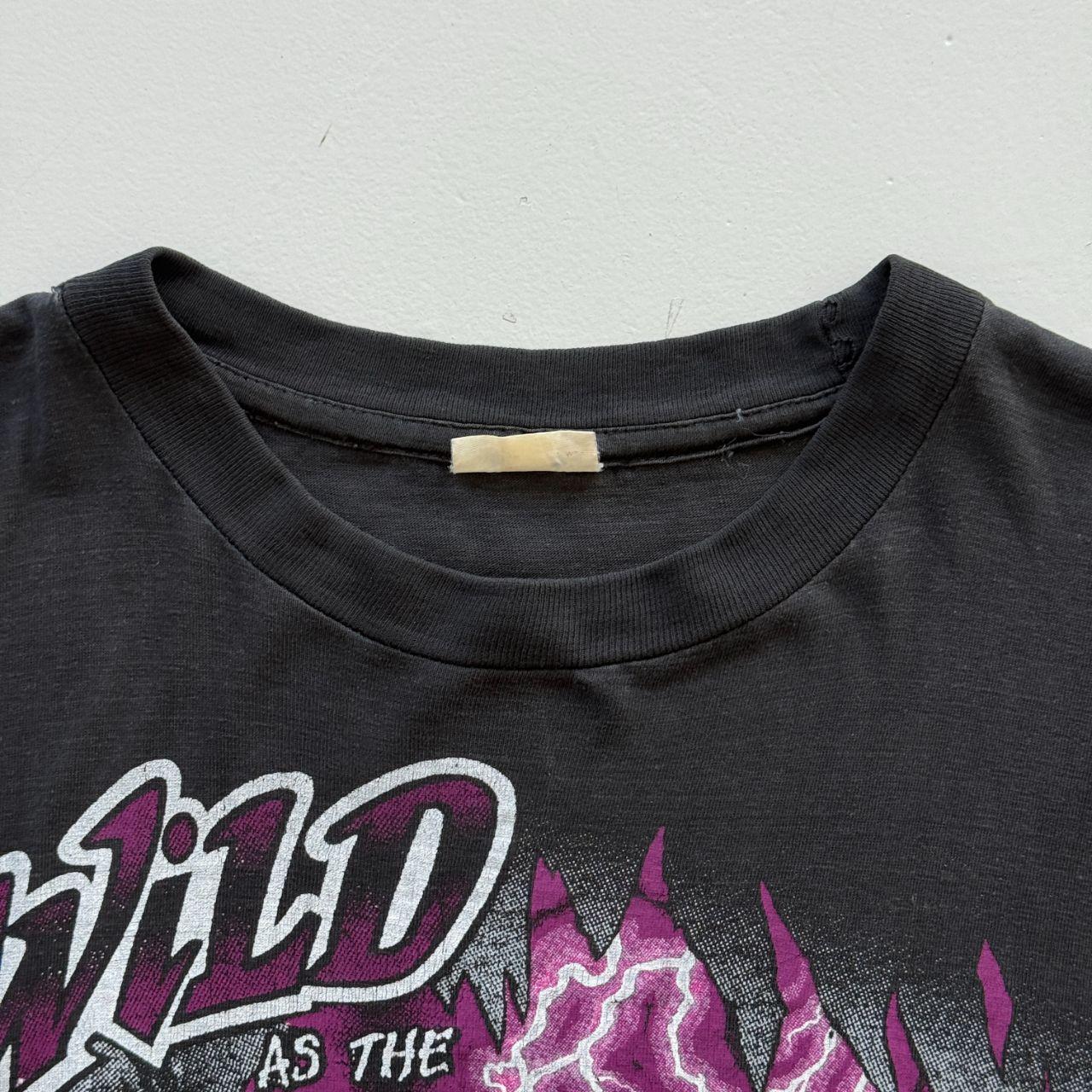 Black Wild as the Wind 90s Vintage Eagle Graphic T-Shirt - XL