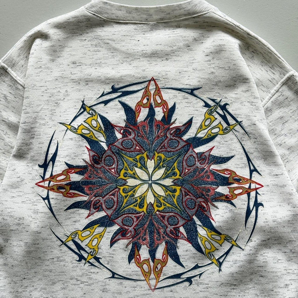 Grey Surfer 90’s Vintage Surf Style Sweatshirt - Medium