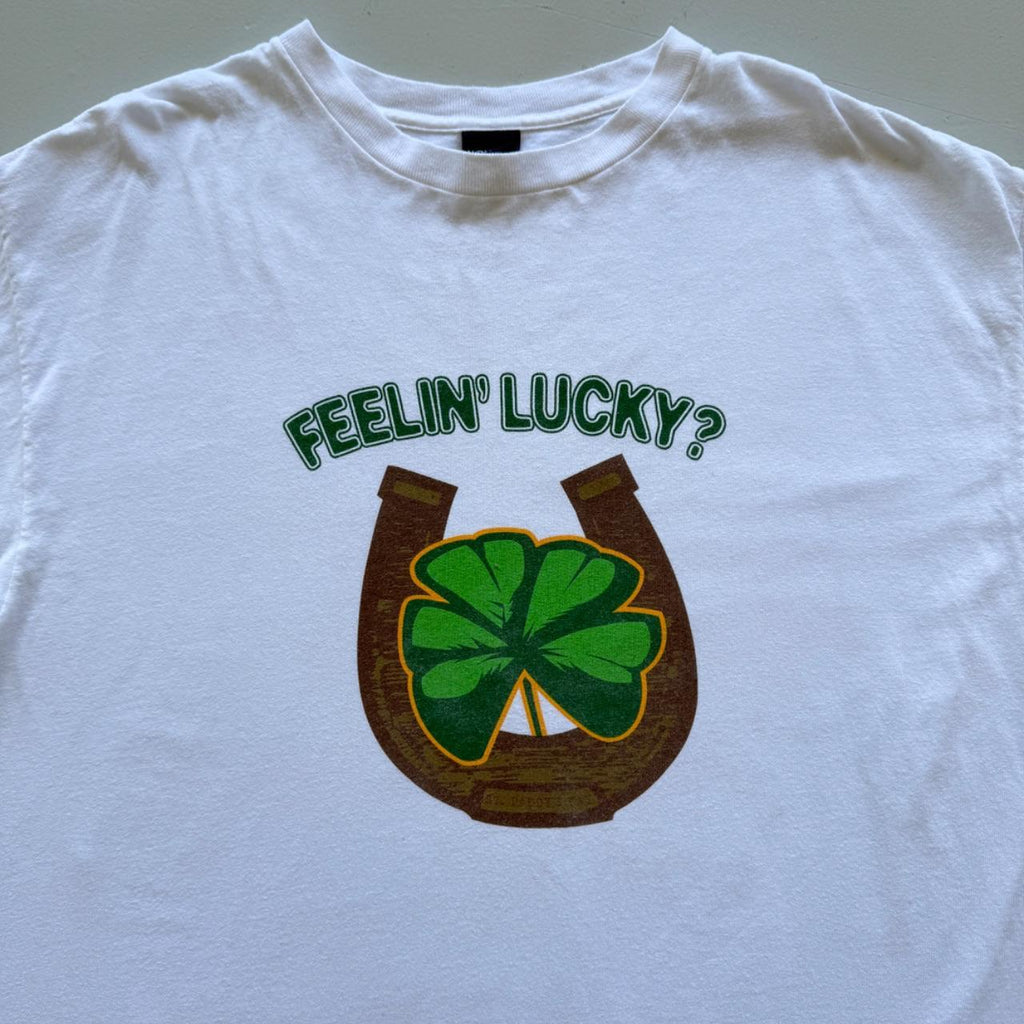 White St. Patrick's Day Vintage 90s T-shirt - XXL