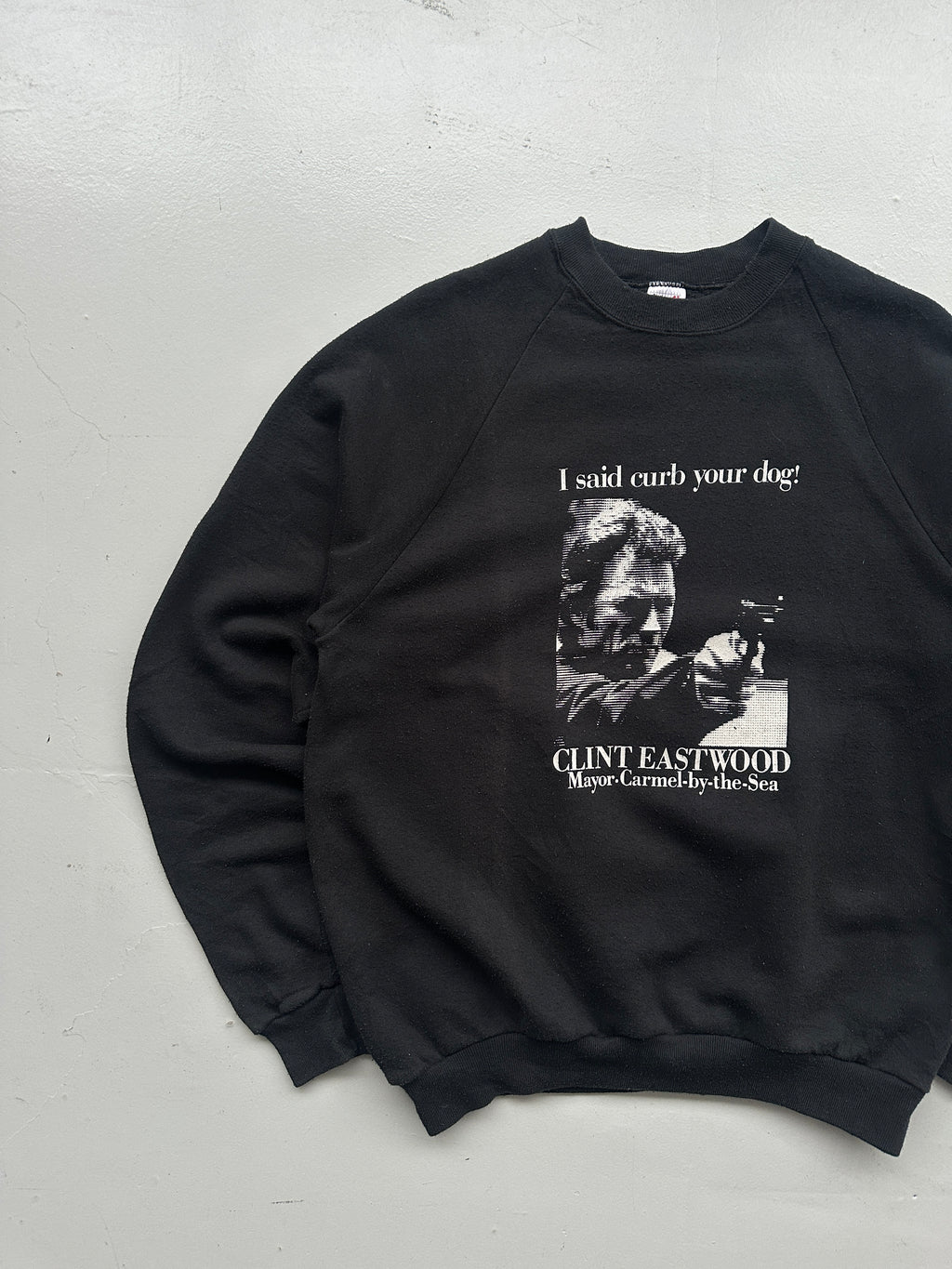 Black Clint Eastwood Vintage Sweatshirt 90's Crewneck - Medium