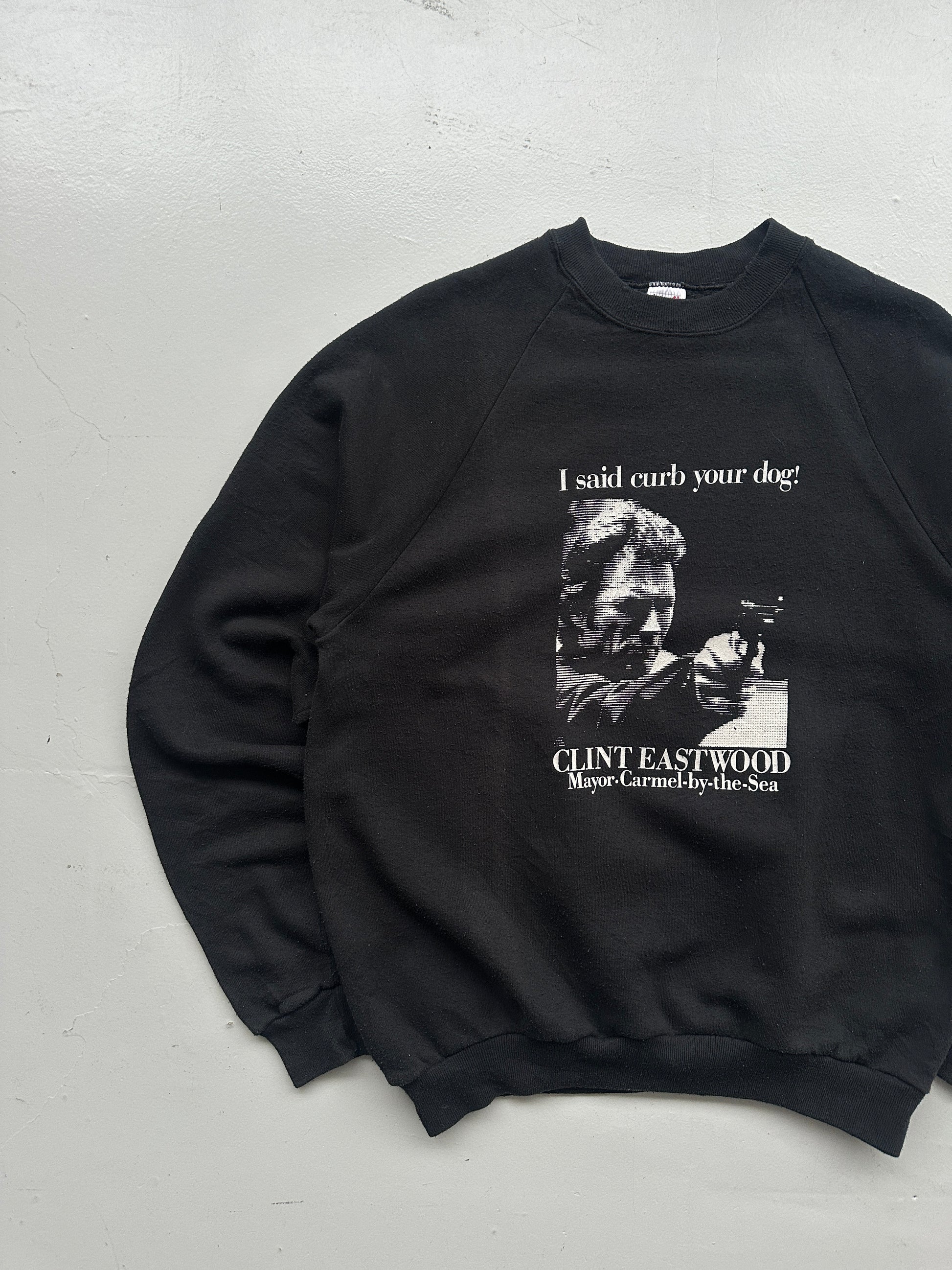 Black Clint Eastwood Vintage Sweatshirt 90's Crewneck - Medium
