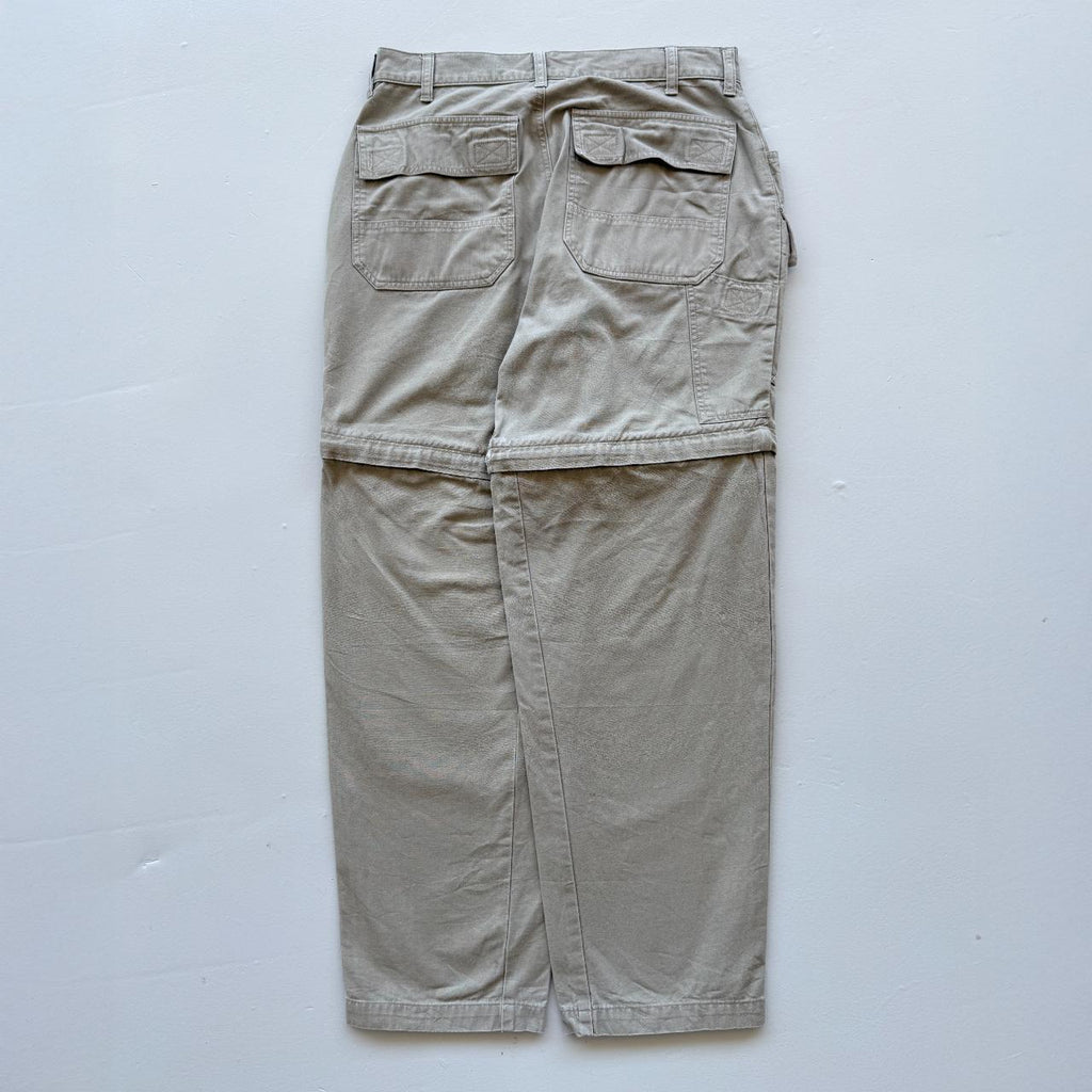 Vintage 90s Cream Zip-0ff Cargo Pants - 29” x 28”