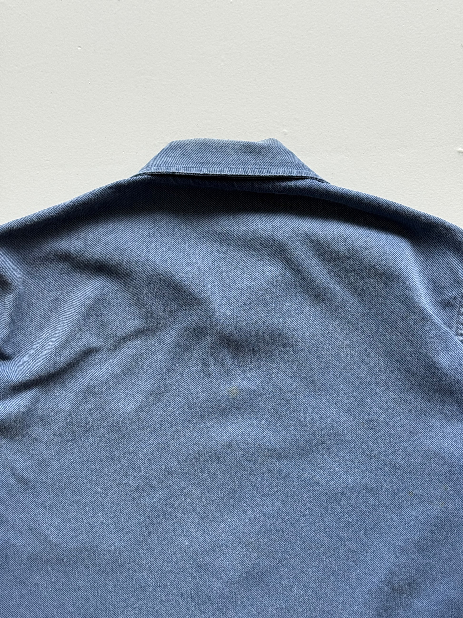 Blue French Chore Jacket 80's Vintage Workwear CH223 - Womens Small