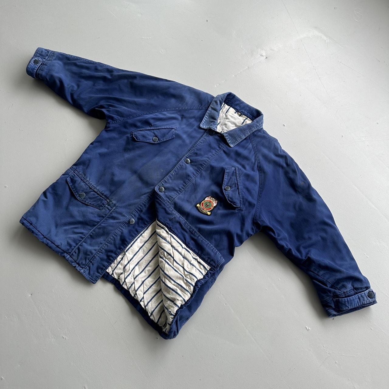 Vintage Blue Wrangler 70s/80s Padded Chore Jacket - Large
